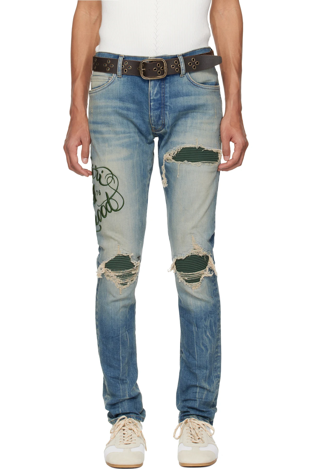 Blue 'AMIRI Hollywood' MX1 Jeans