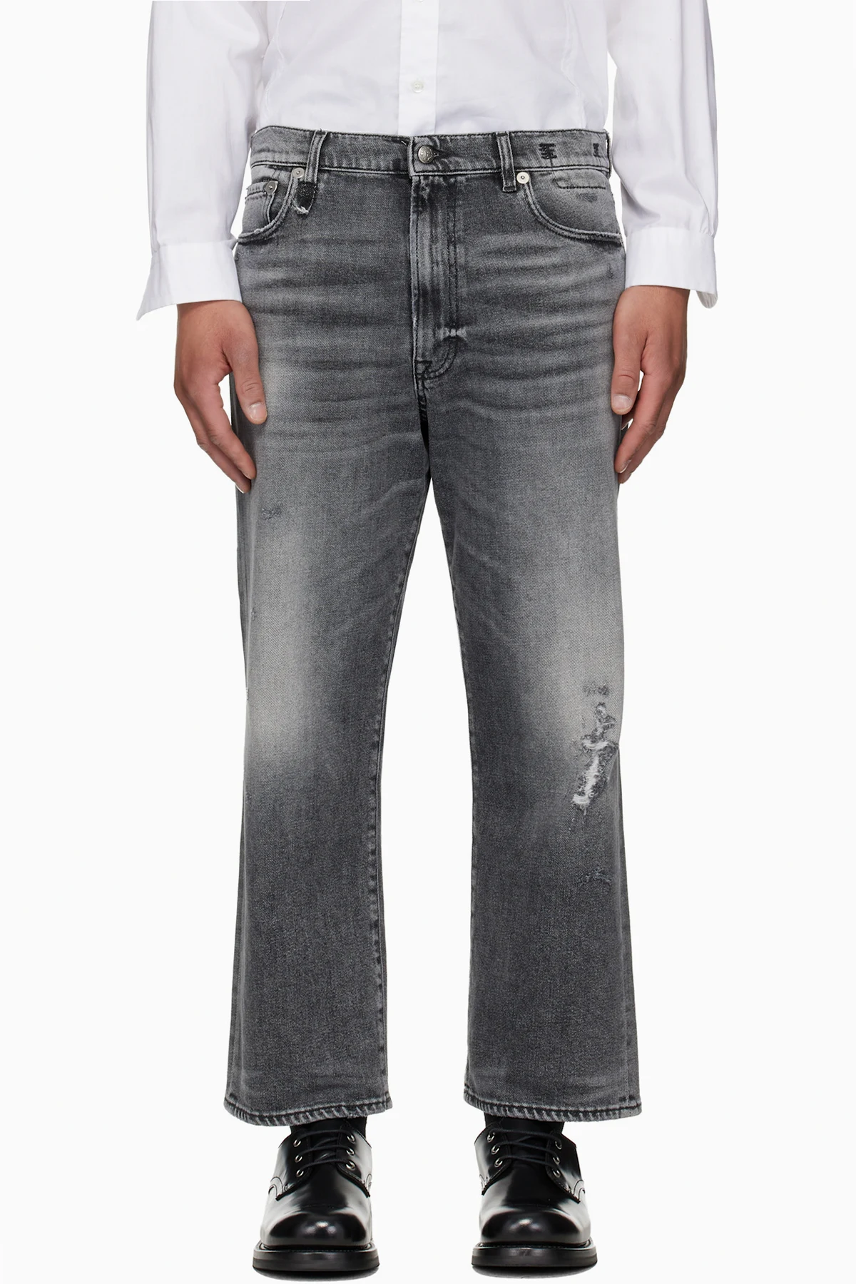 Black Washed Boyfriend Jeans