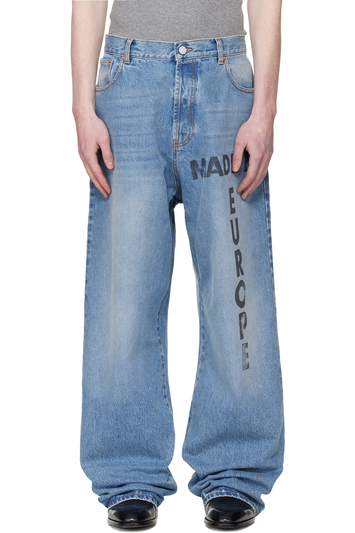 Blue 'Made In Europe' Jeans