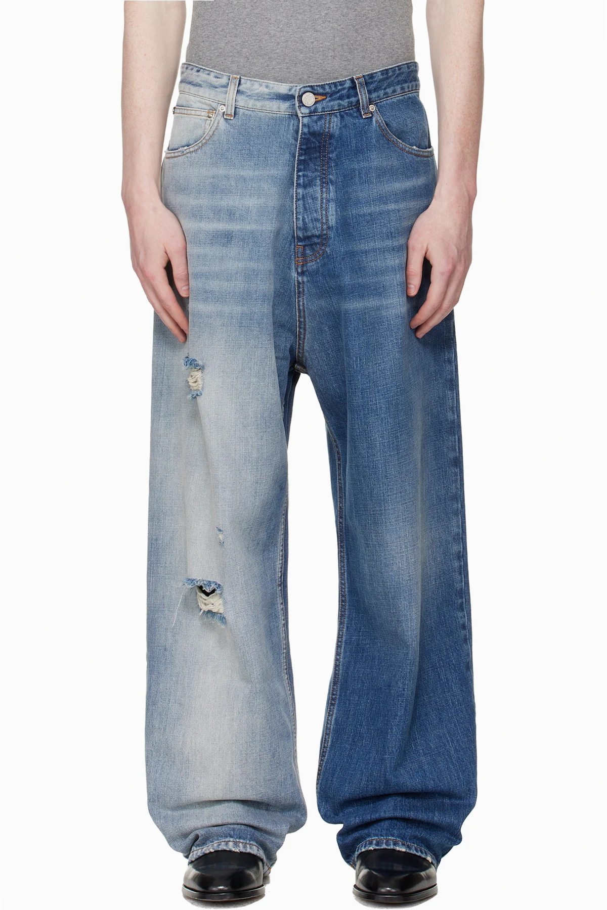 Blue Degrade Effect Jeans