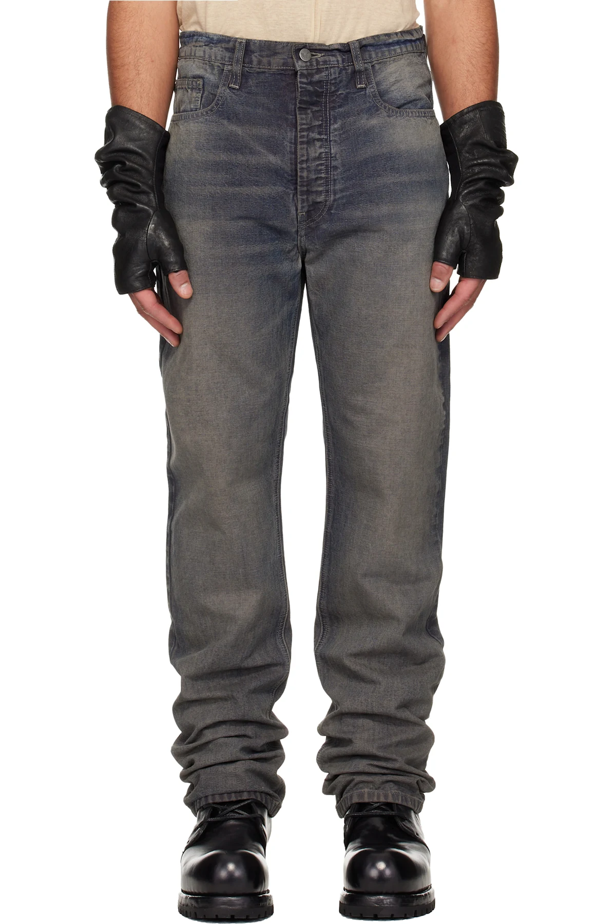 Navy Classic Straight Leg Jeans