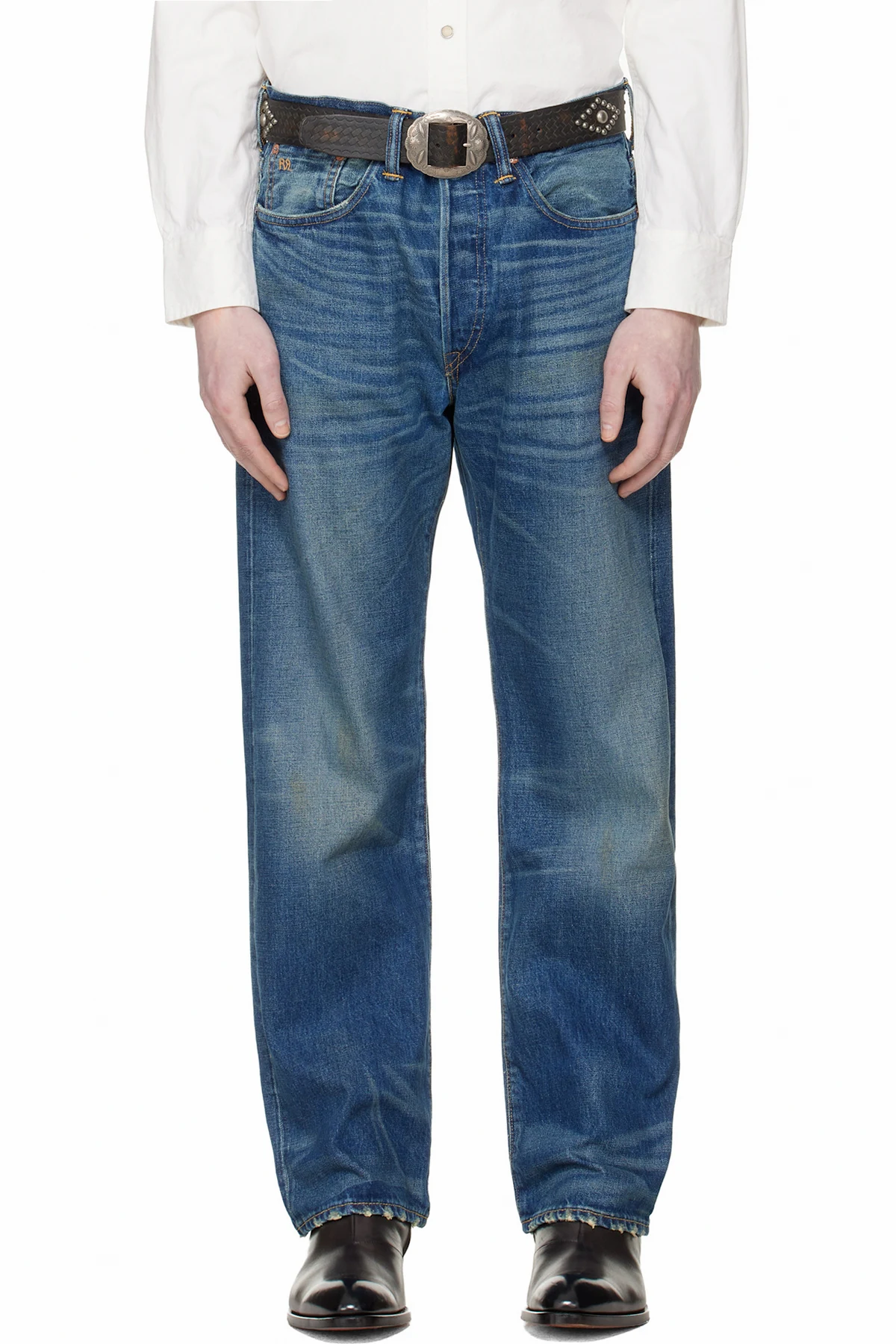 Blue Vintage 5-Pocket Grandfalls Jeans