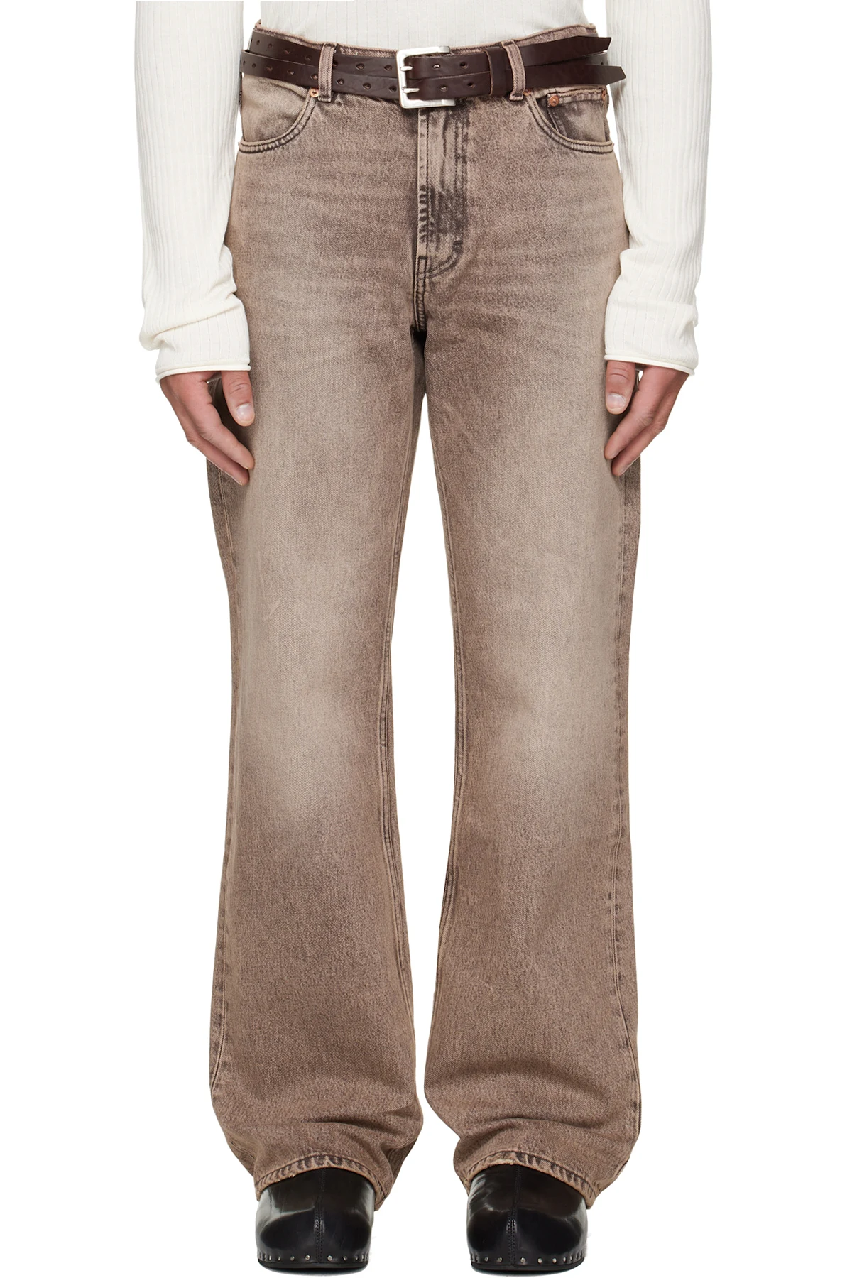 Tan Carlson Cut Jeans