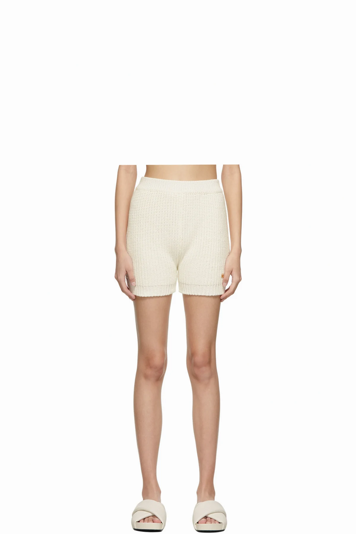 Off-White Knit Beach Shorts