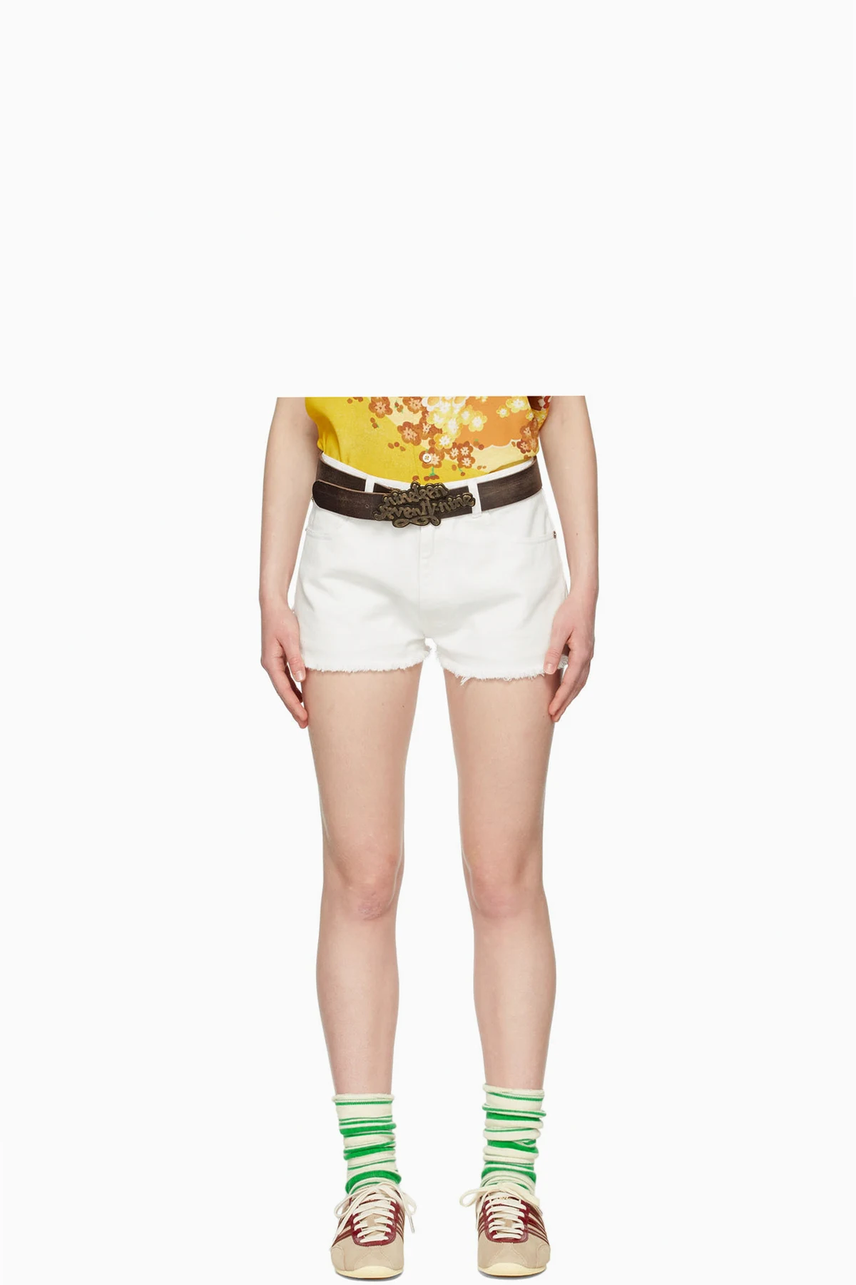 White Denim Shorts