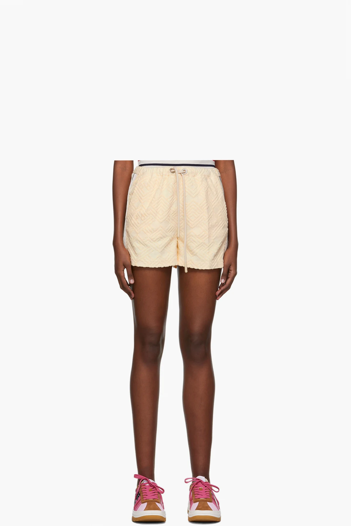 Beige Cotton Shorts