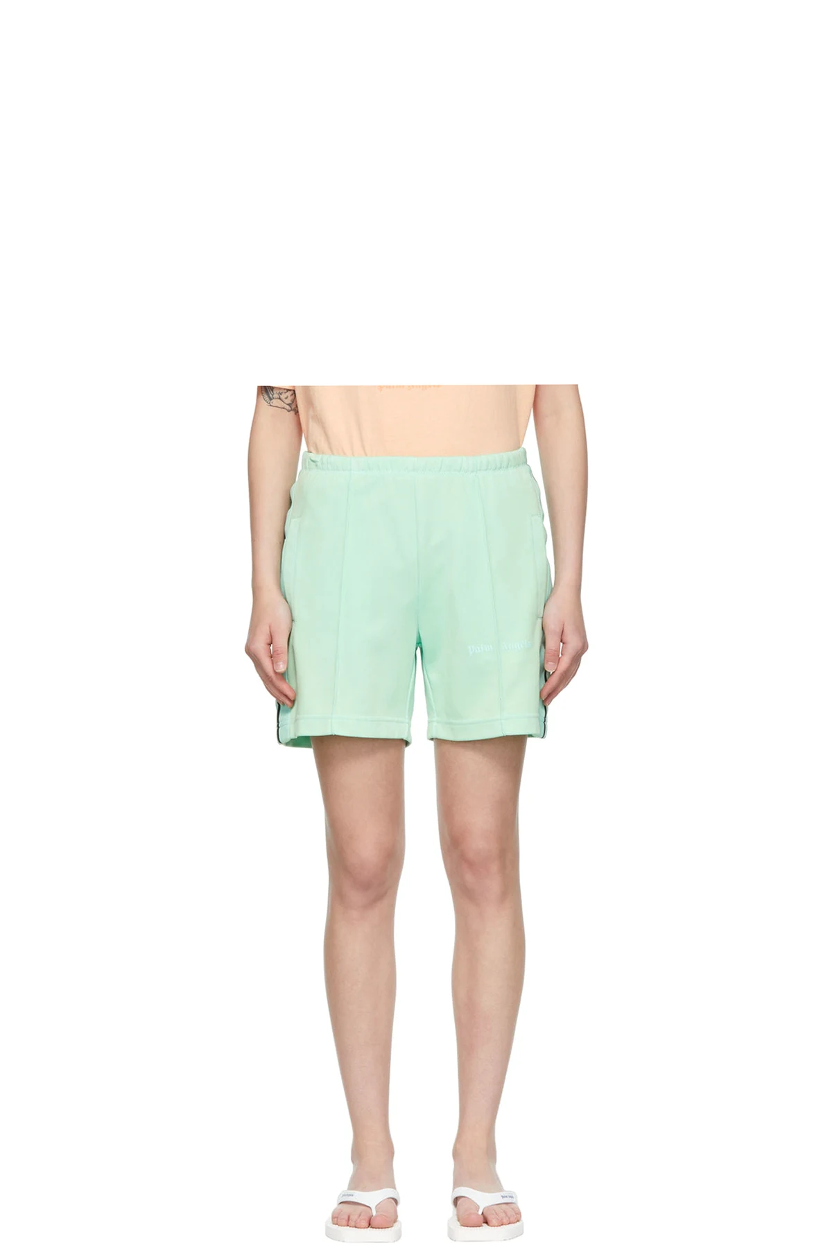 Green Nylon Shorts