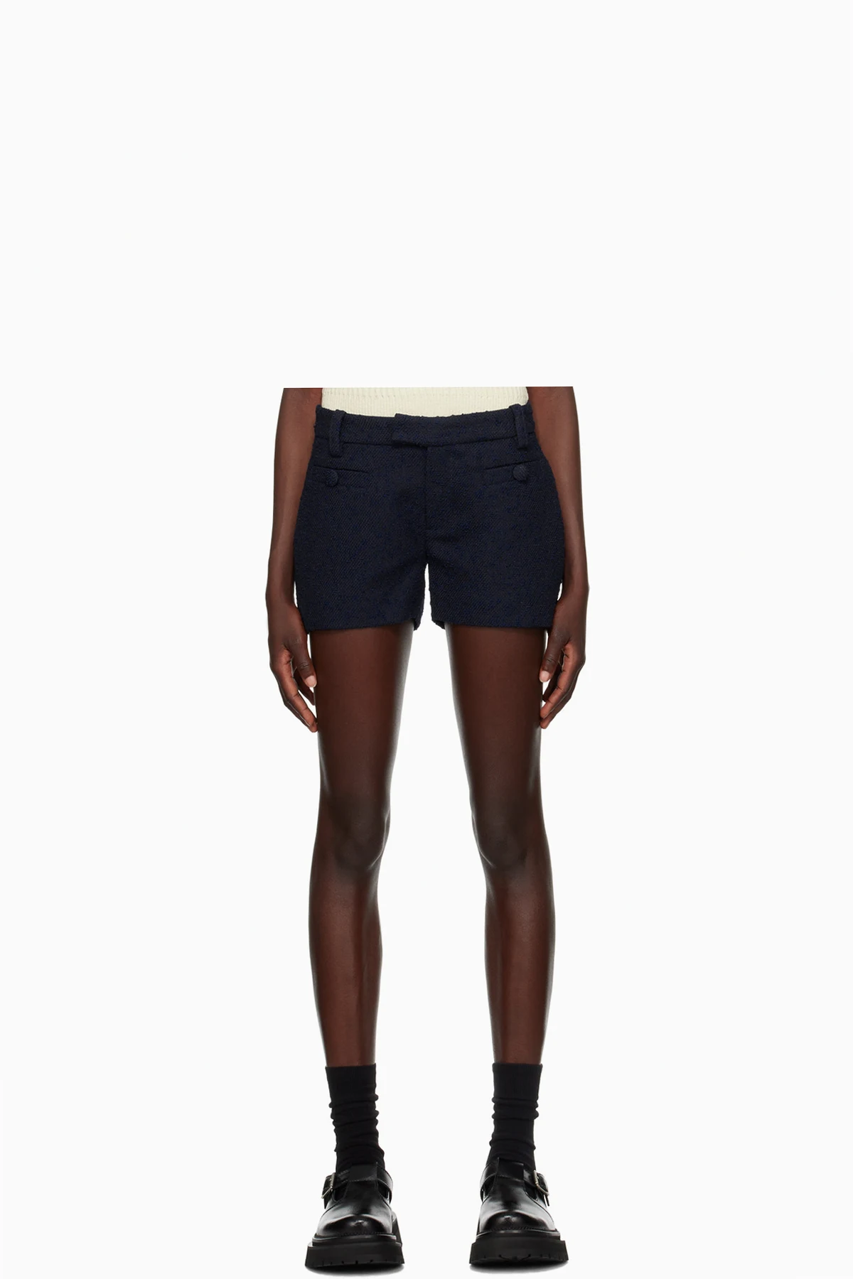 Navy Mini Shorts