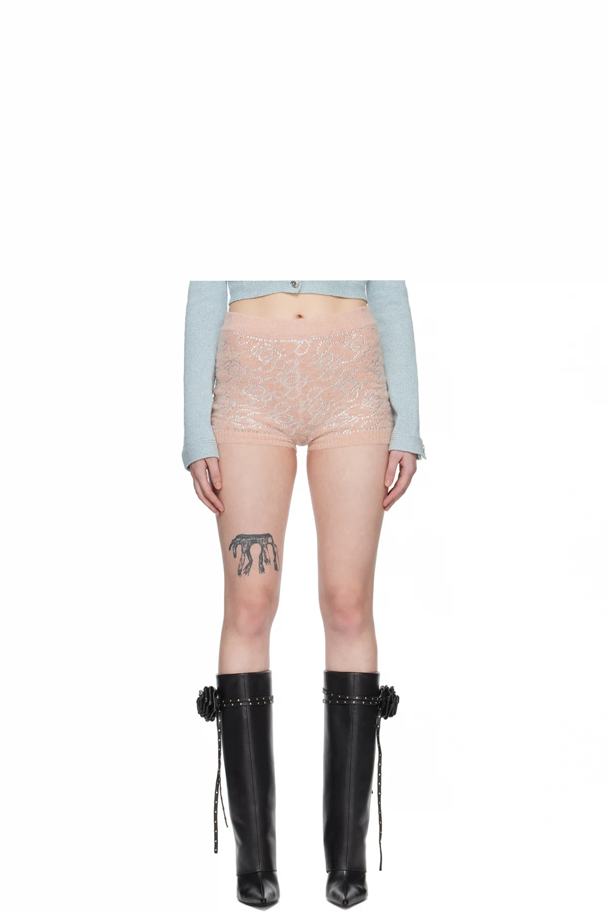 Pink Monogram Shorts