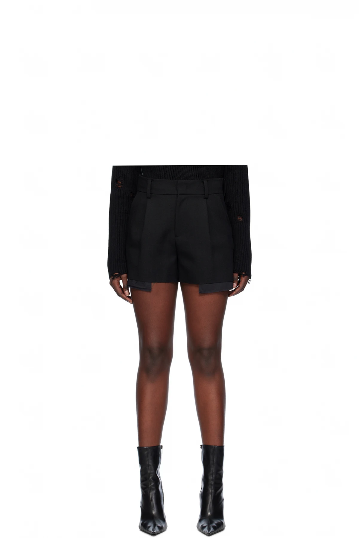 Black Layered Shorts