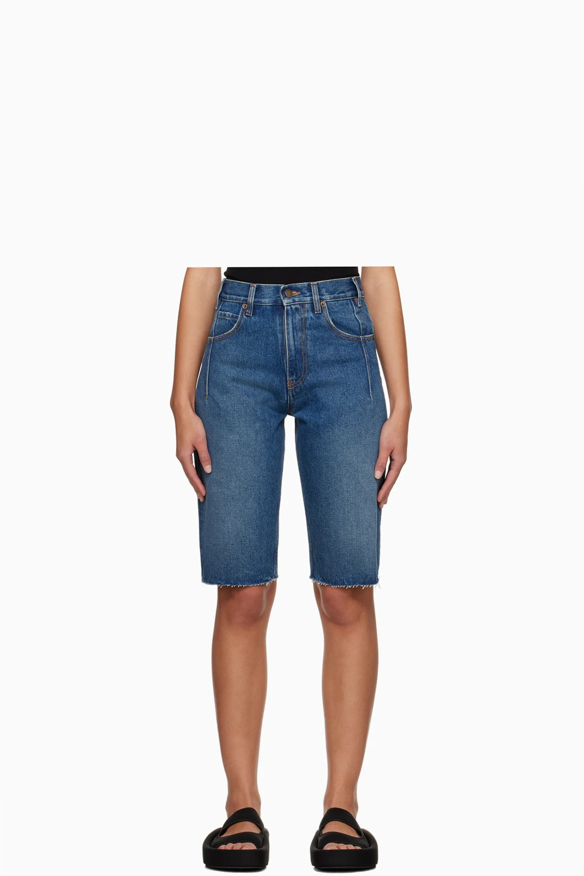 Navy Gina Denim Shorts