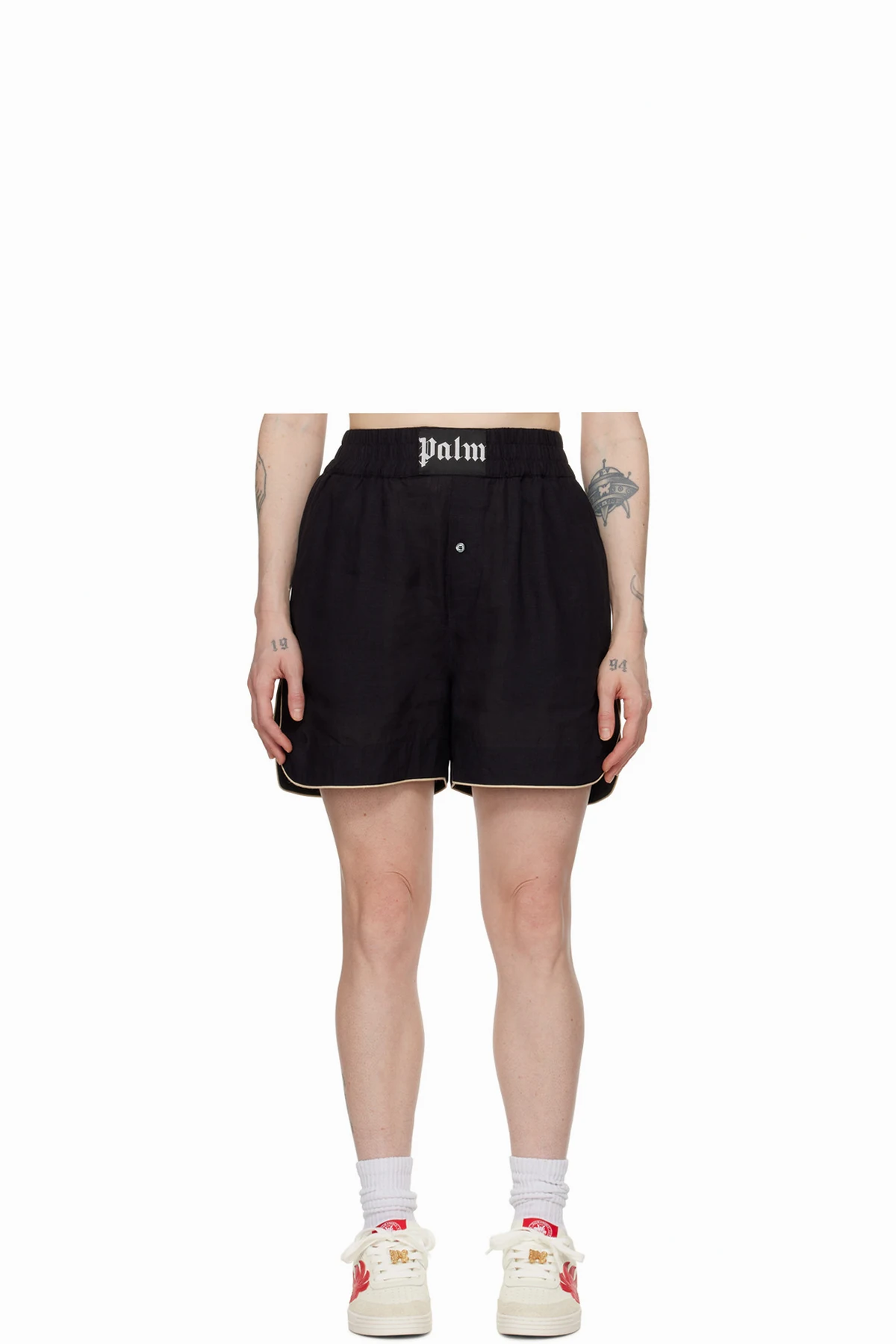 Black Vented Shorts