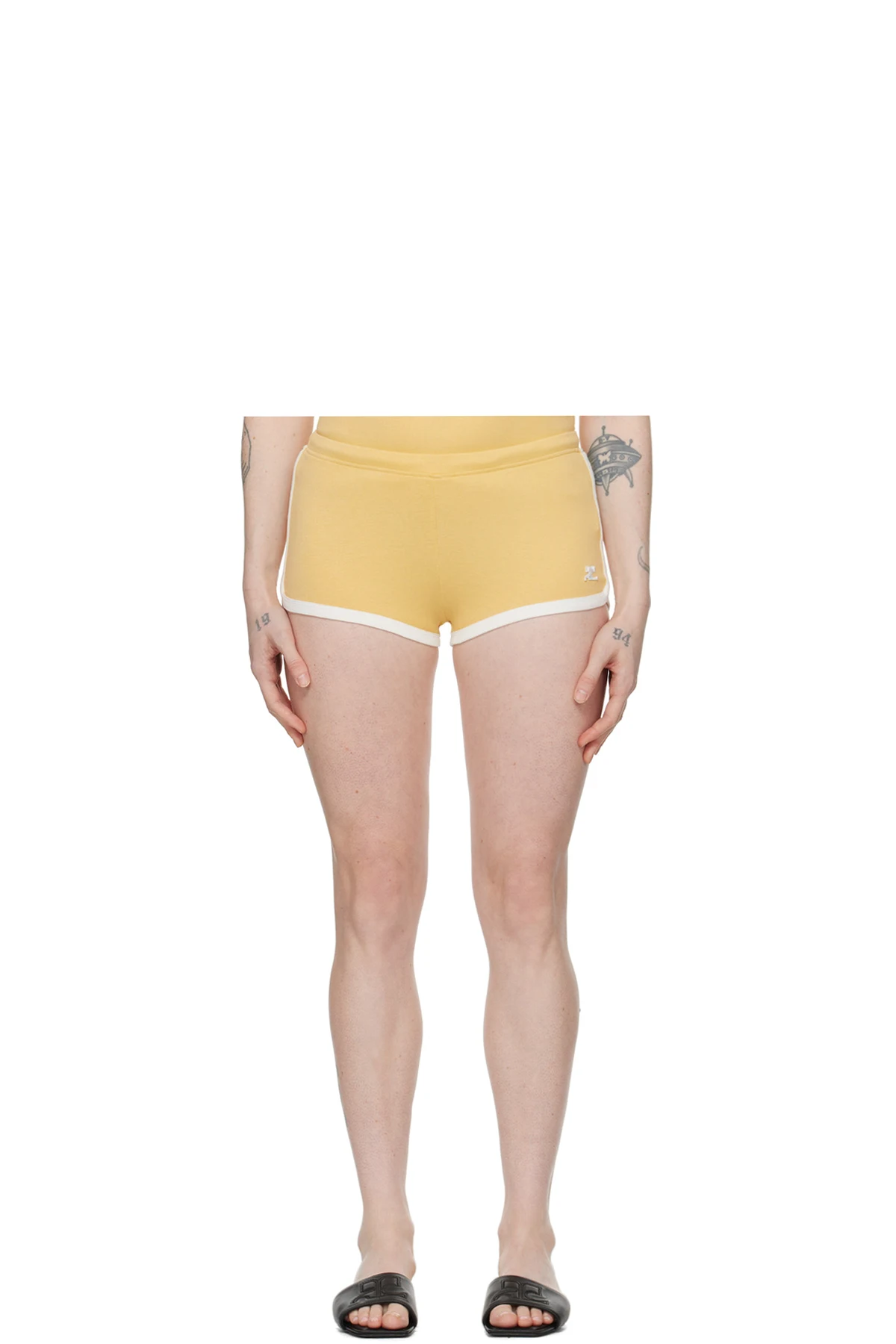 Yellow Contrast Shorts