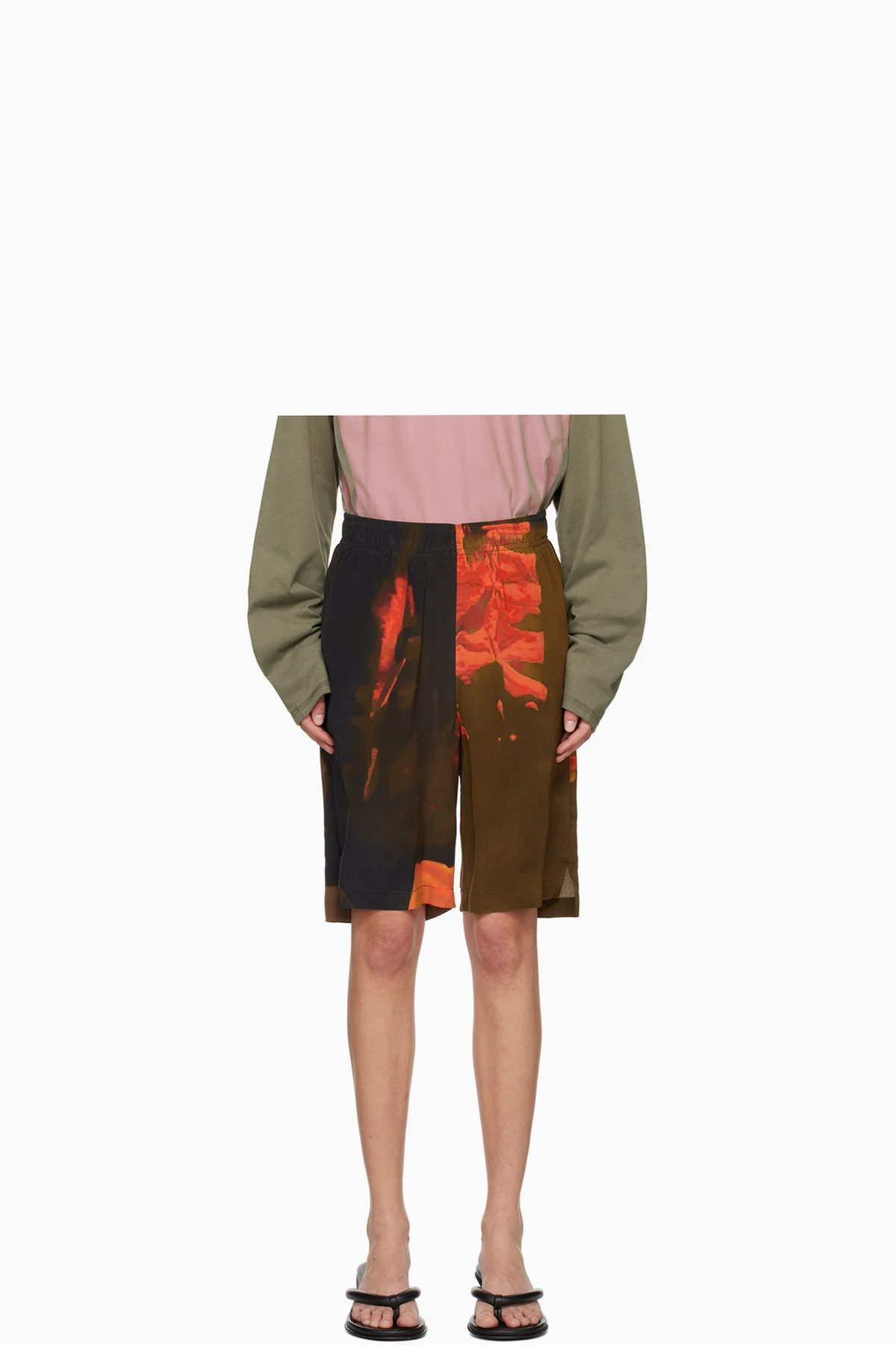 Multicolor Print Shorts