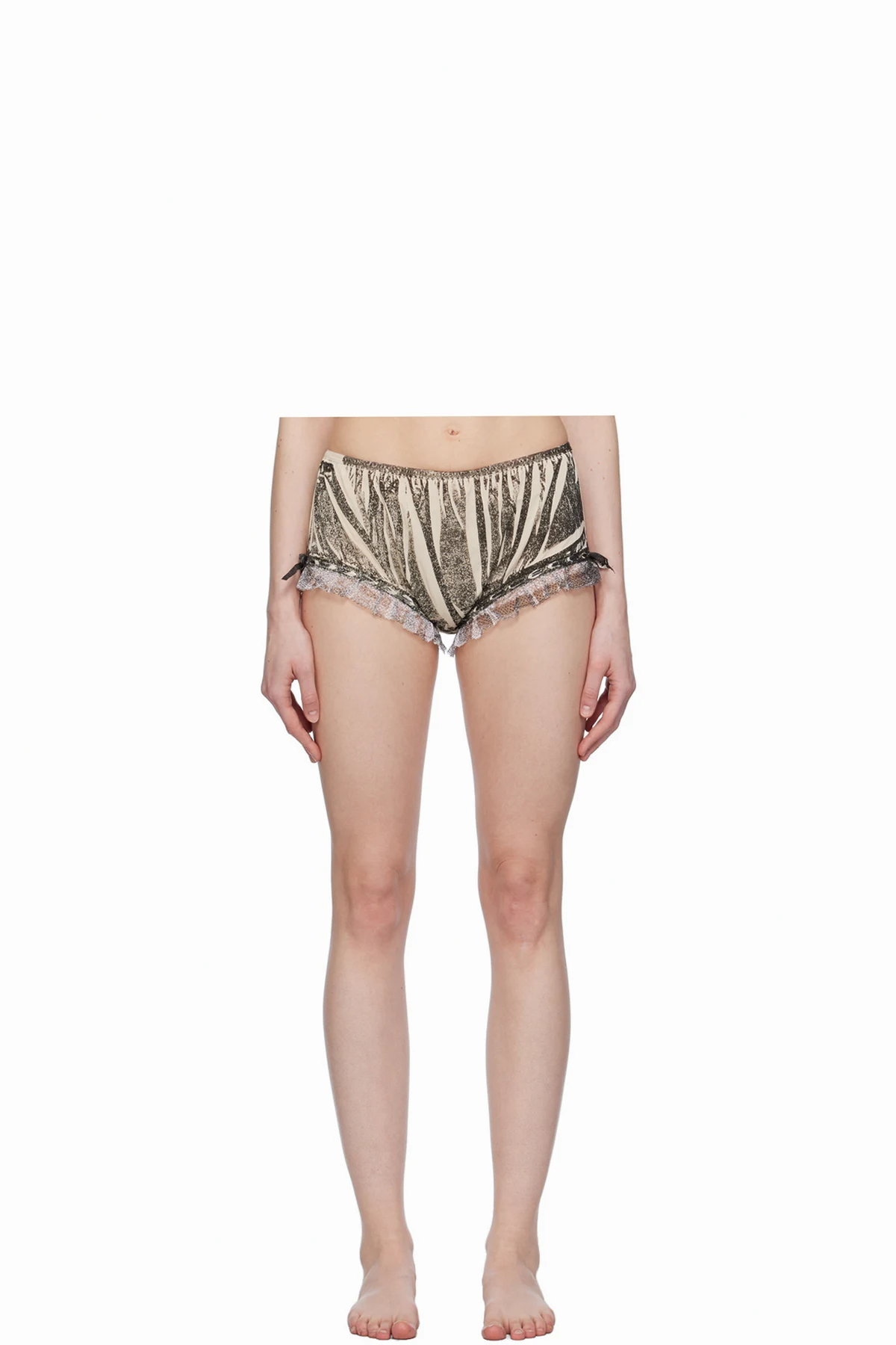 Black & Beige Printed Briefs