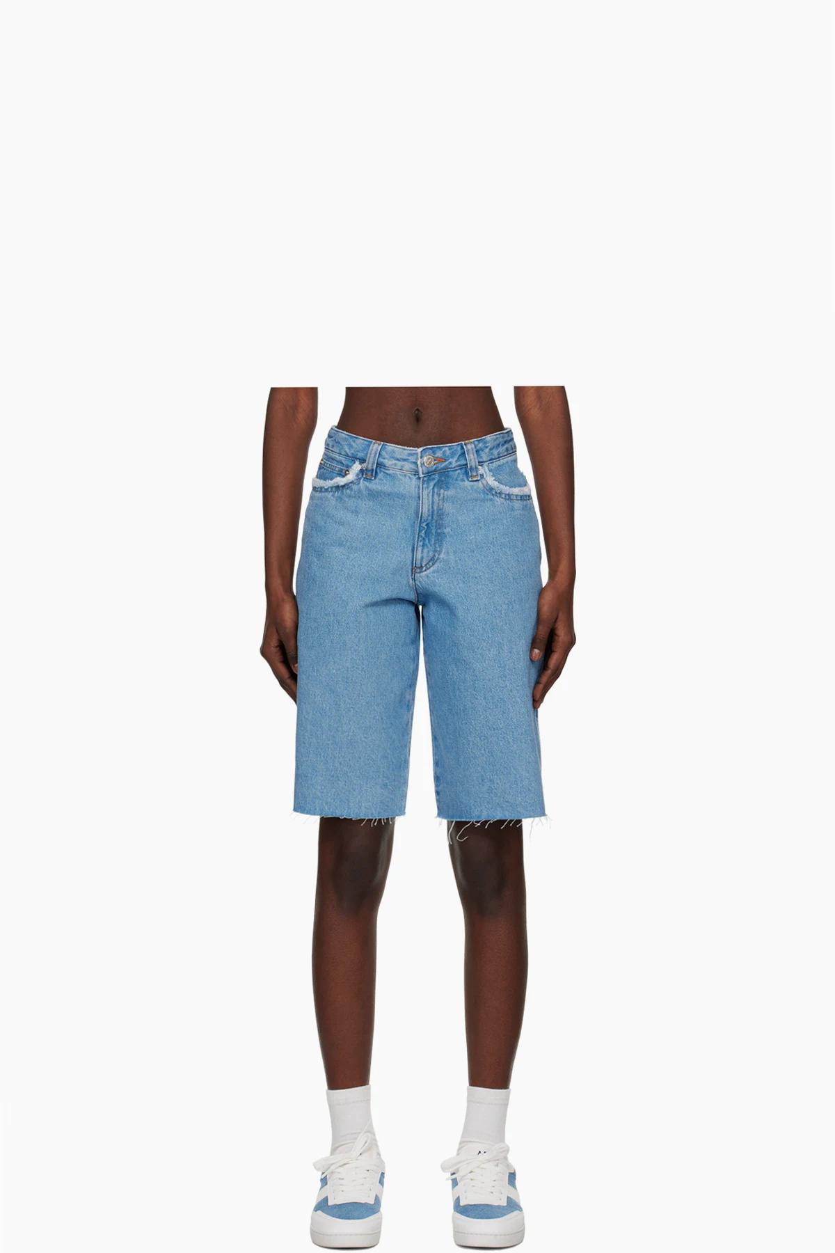 Blue Beverly Denim Shorts