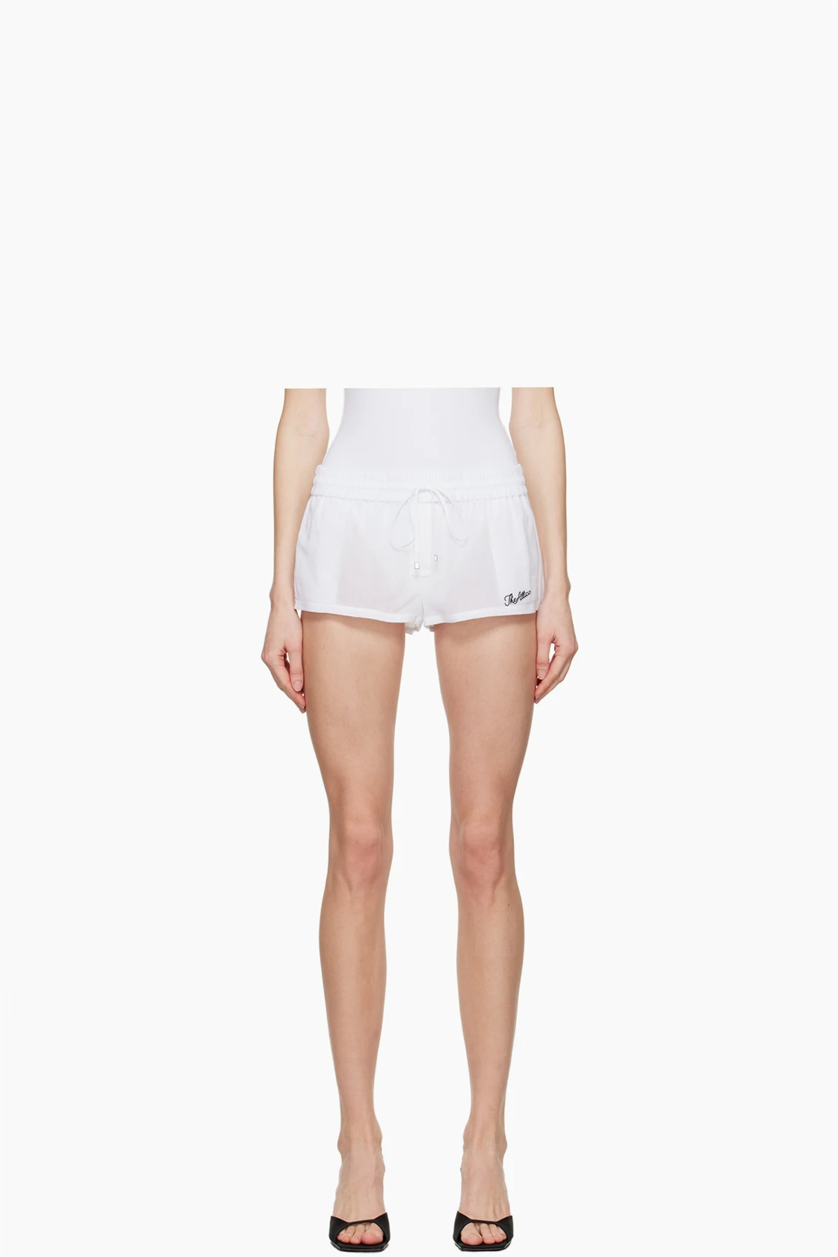 White Drawstring Shorts
