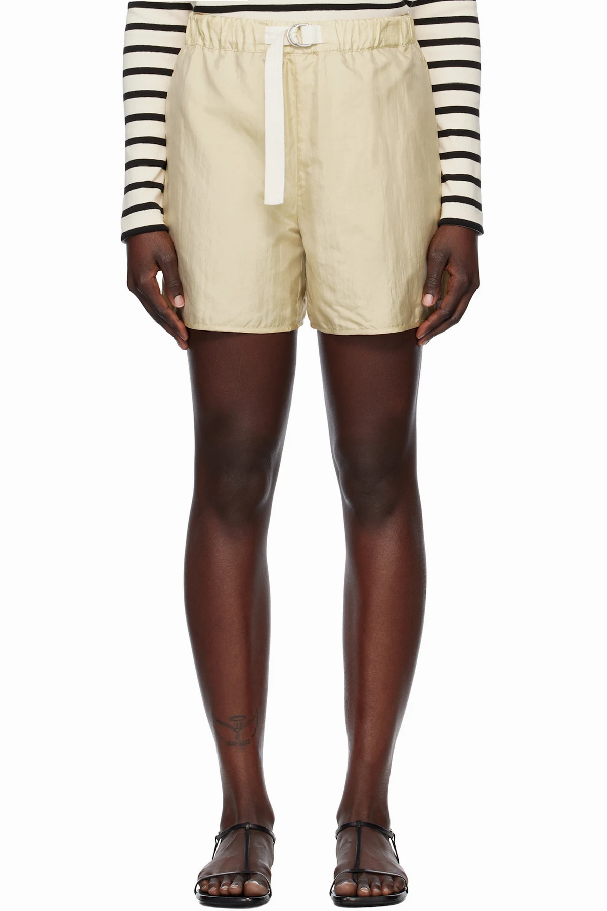 Yellow Regular Fit Shorts