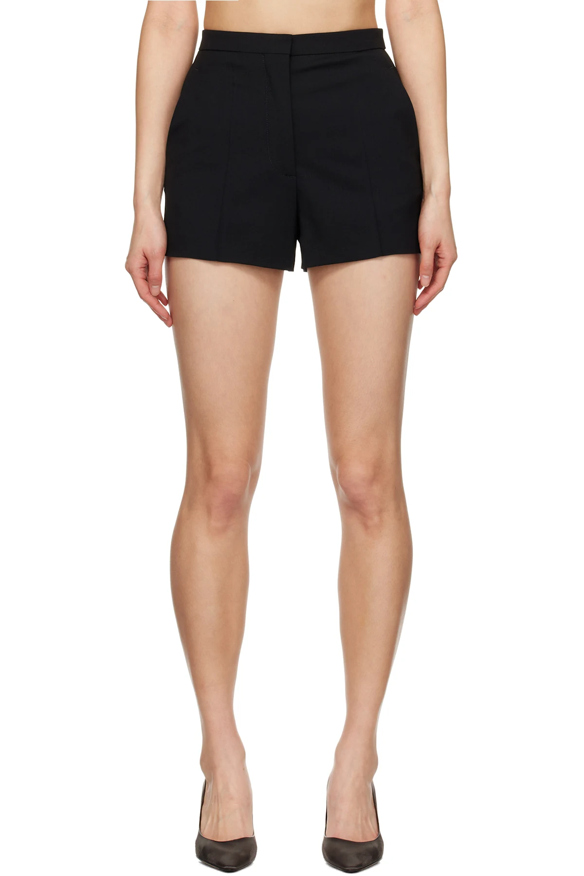 Black Serge Shorts