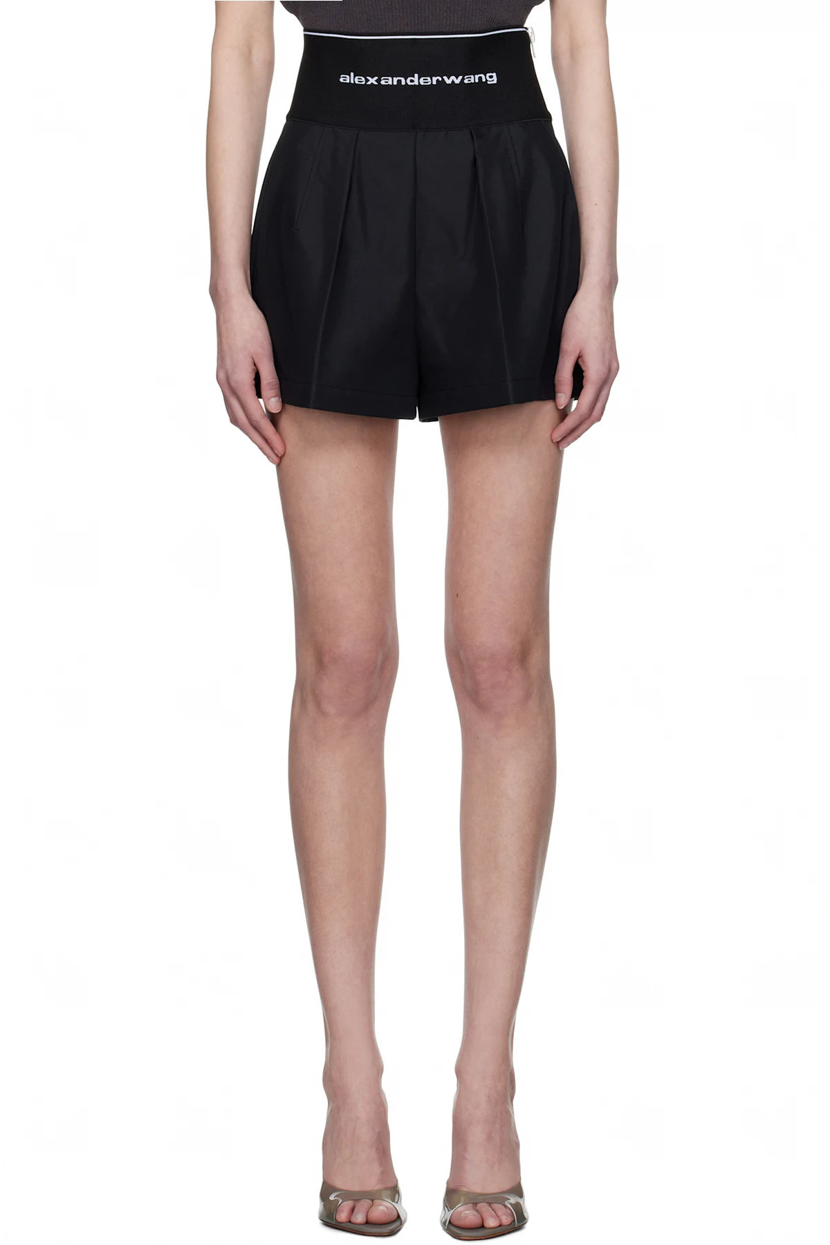 Black Safari Cotton Shorts
