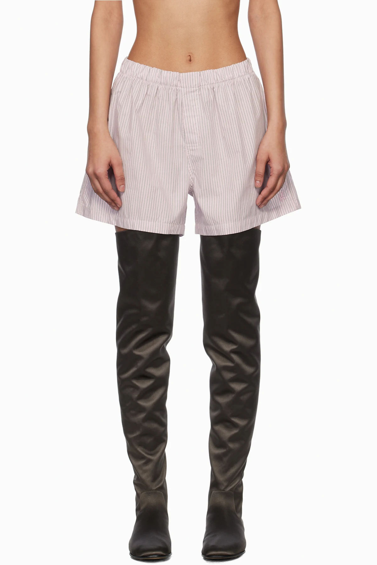 Pink & Gray Boxers Shorts