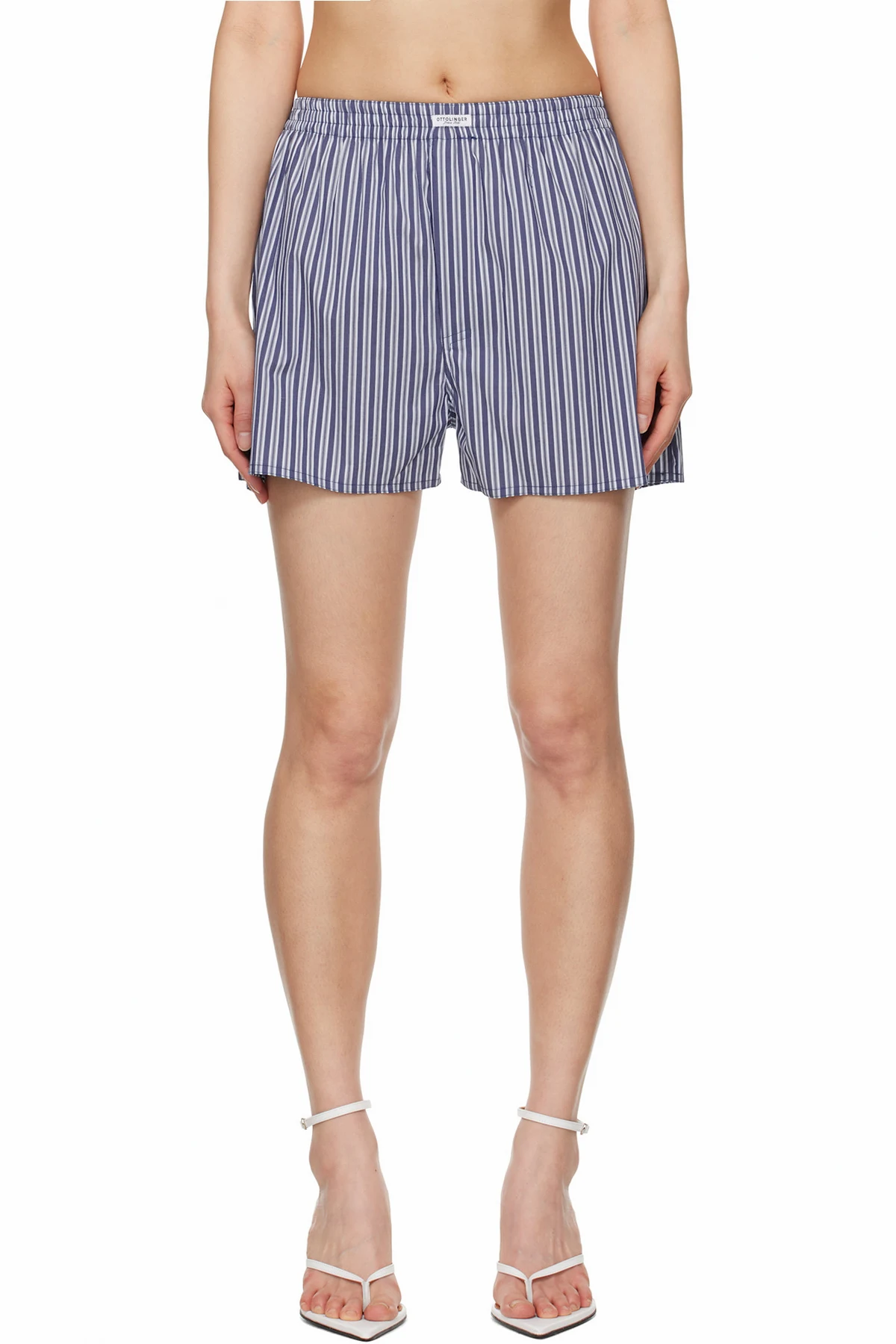 Blue & White Boxer Shorts