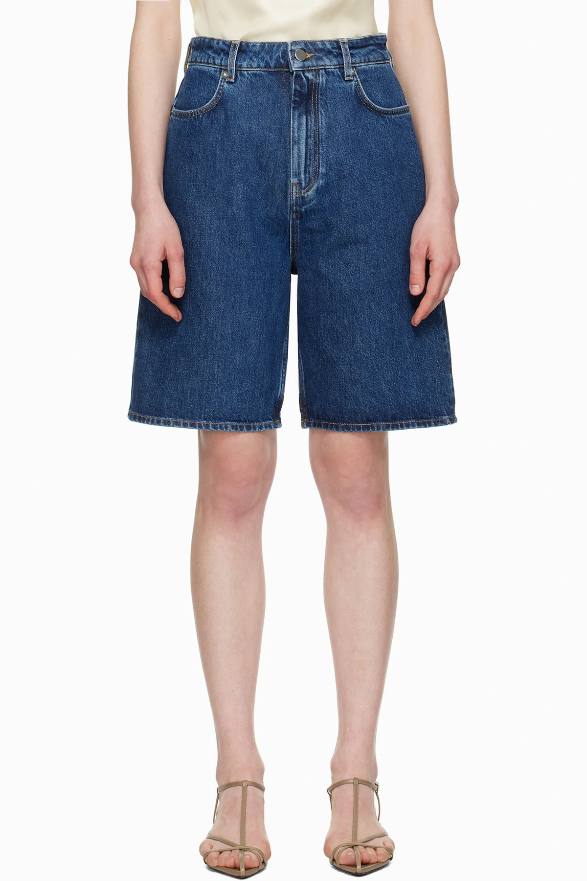 Blue Isu Denim Shorts