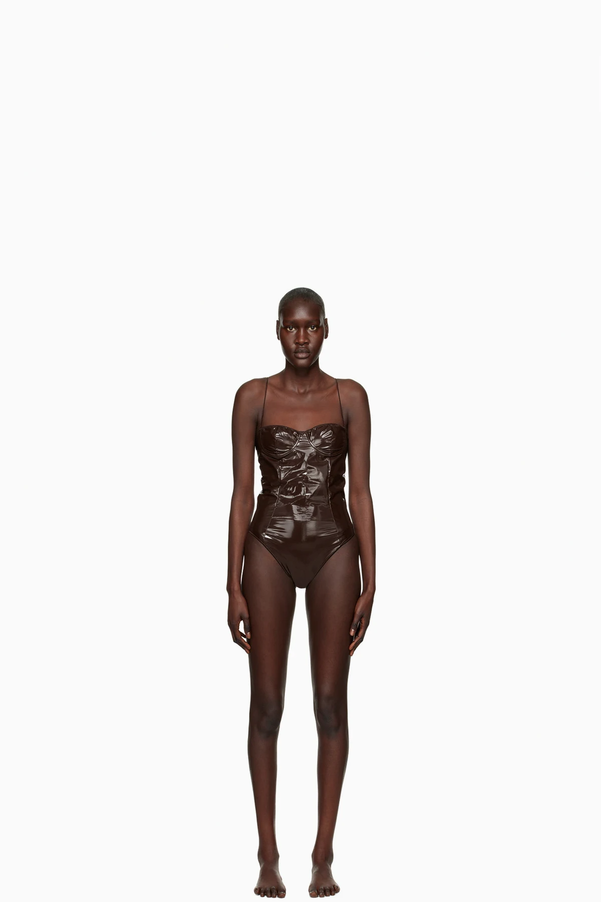Brown Balconette Swimsuit