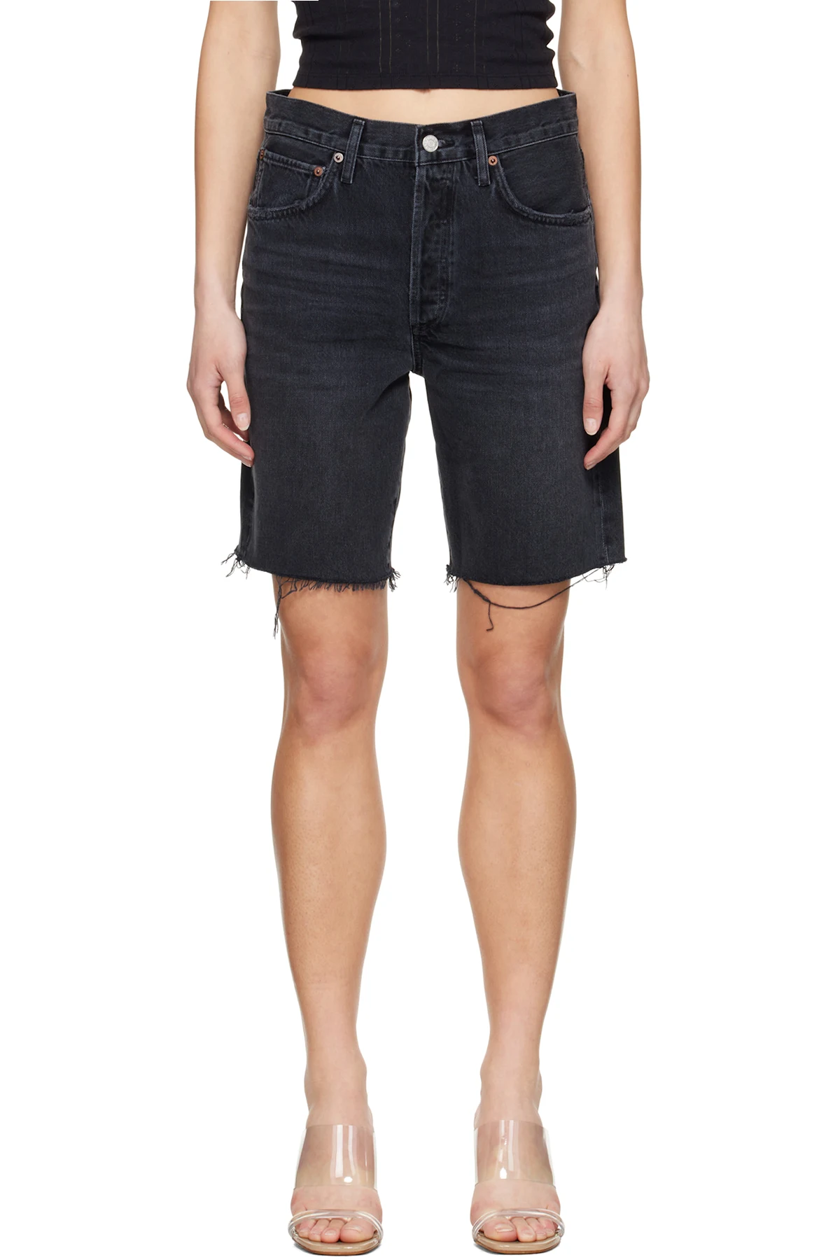 Black 90's Denim Shorts