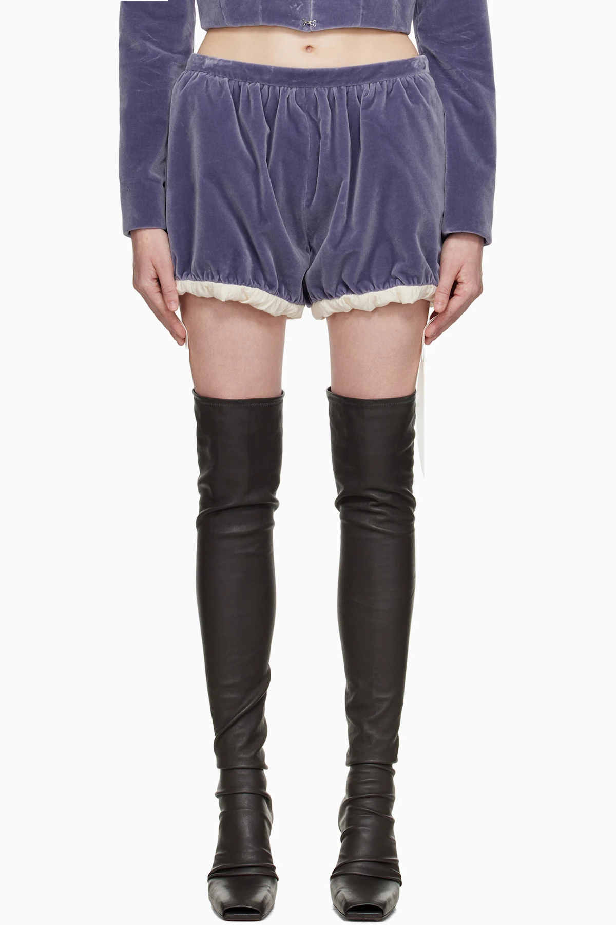 Purple Velvet Mini Bloomers