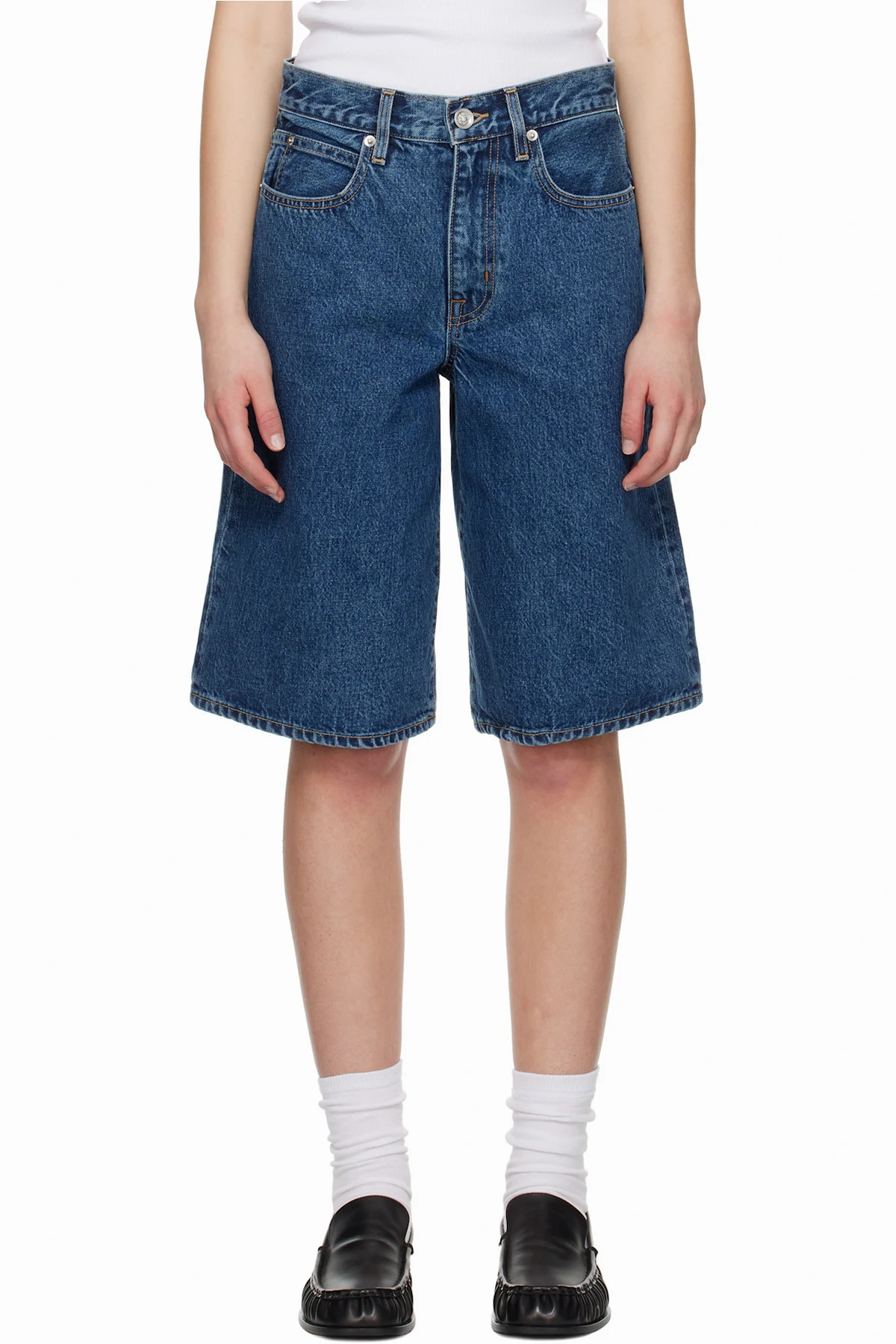 Blue Baggy Grace Denim Shorts