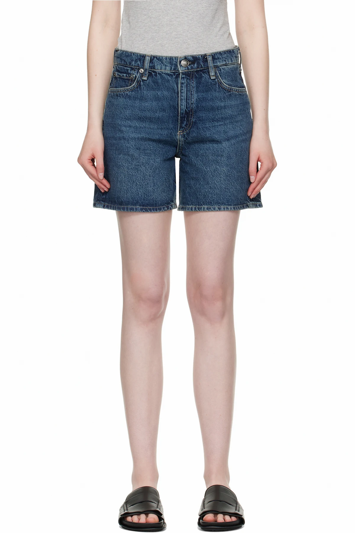 Blue Kaia Denim Shorts