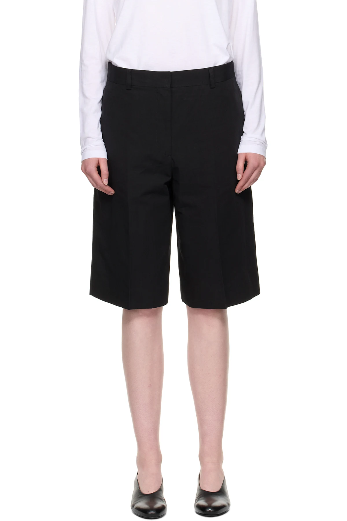 Black Tailored Shorts