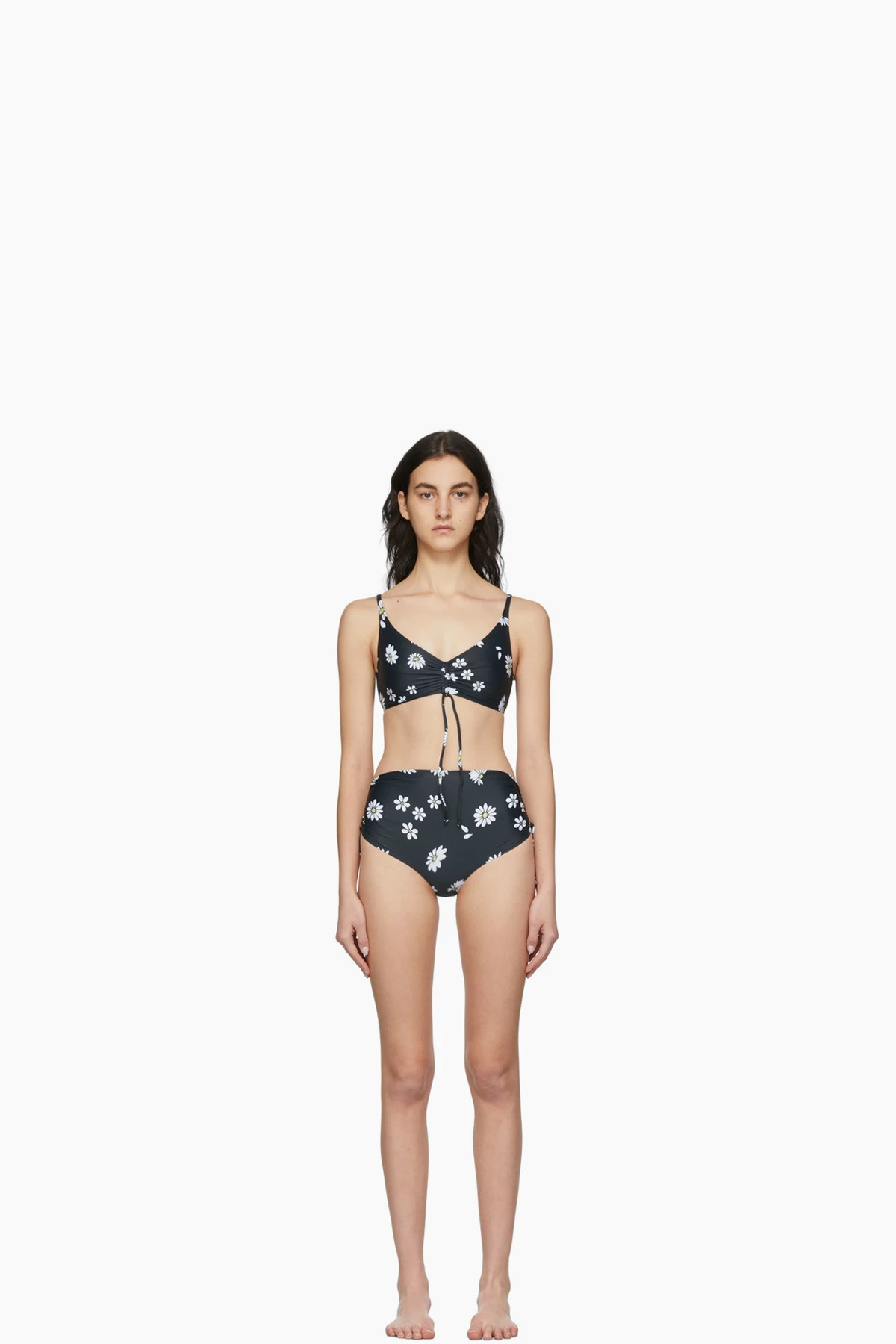 SSENSE Exclusive Black Daisy Bikini