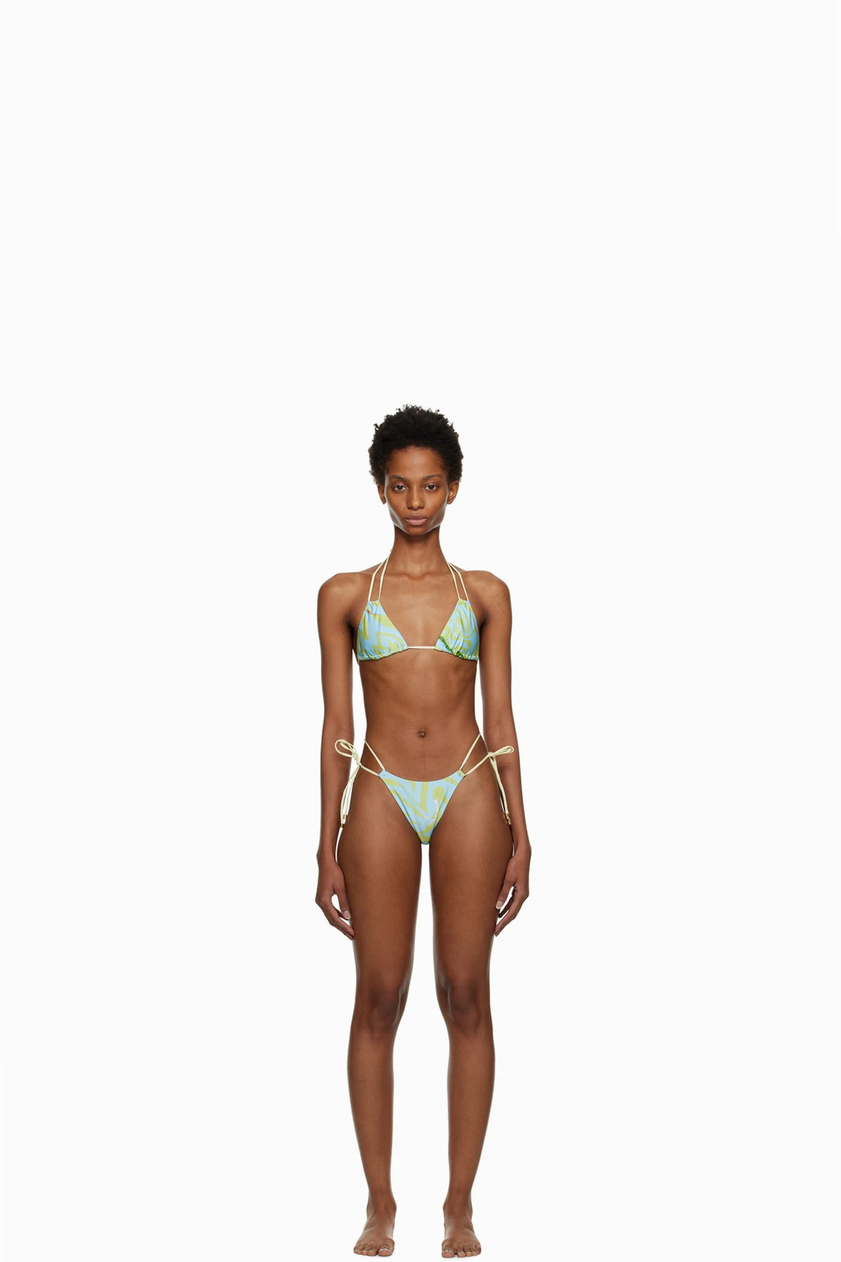 SSENSE Exclusive Blue Ty Top & Luna Bottom Bikini