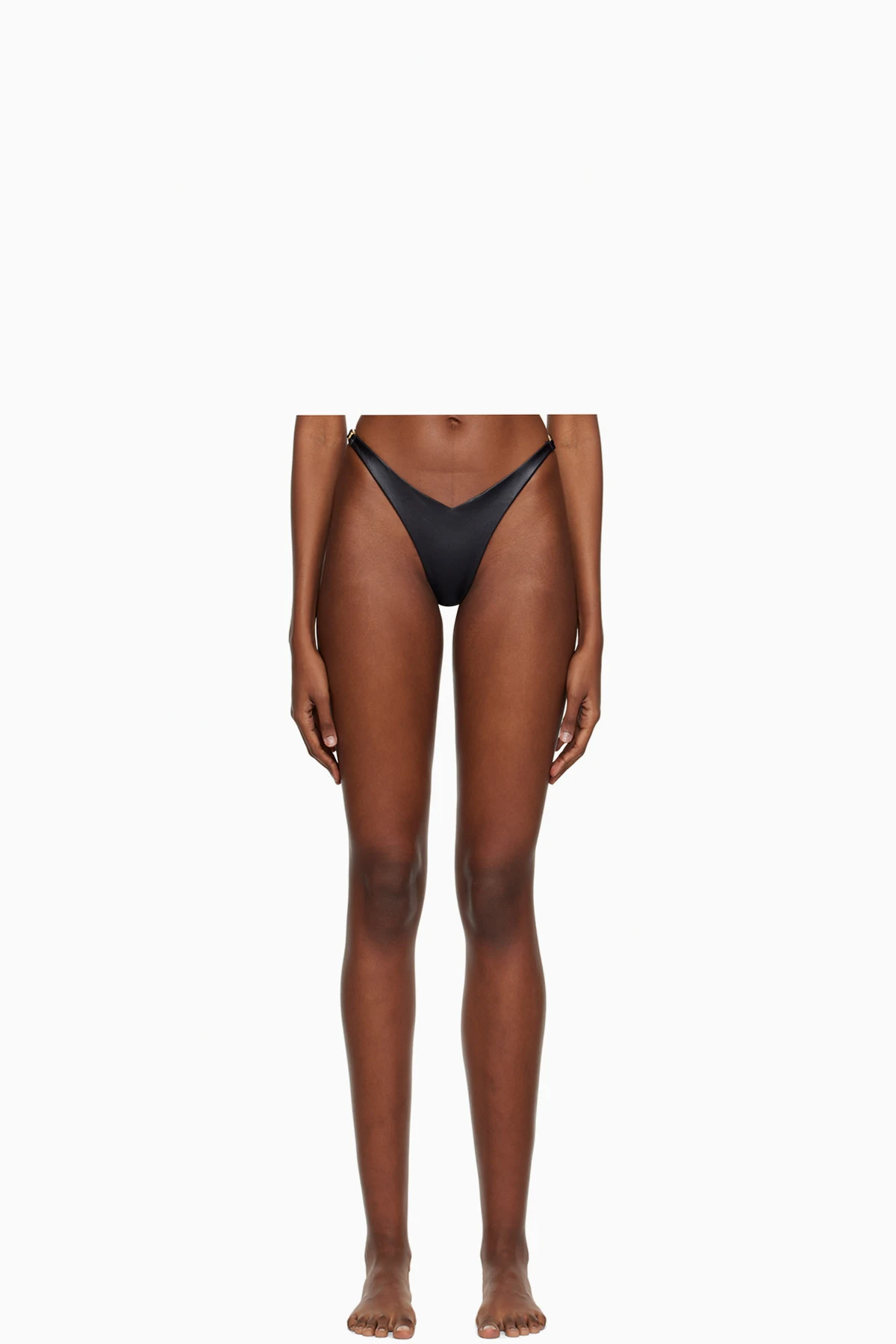 Black Clip Bikini Bottoms