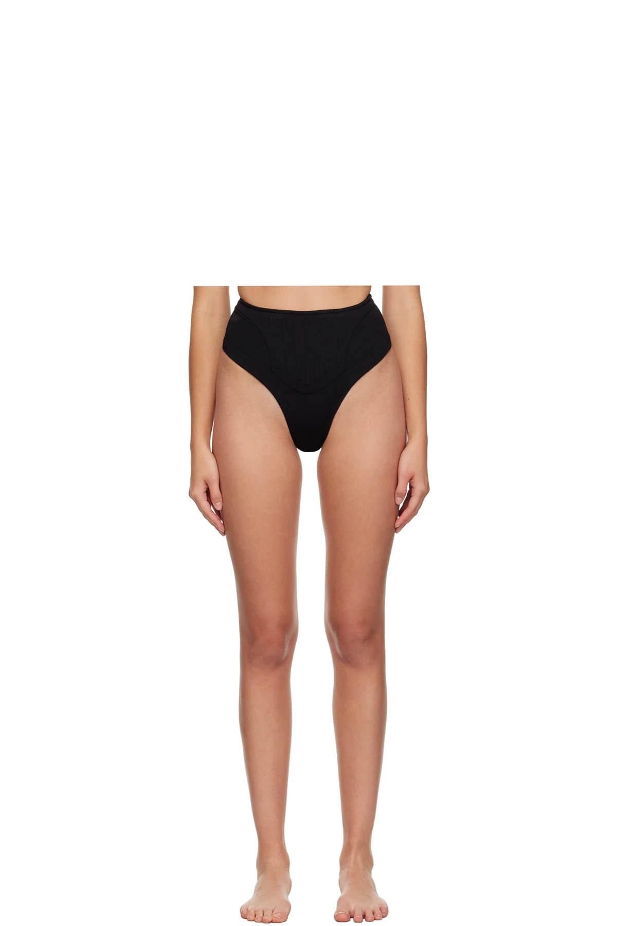 Black Corset Bikini Bottoms