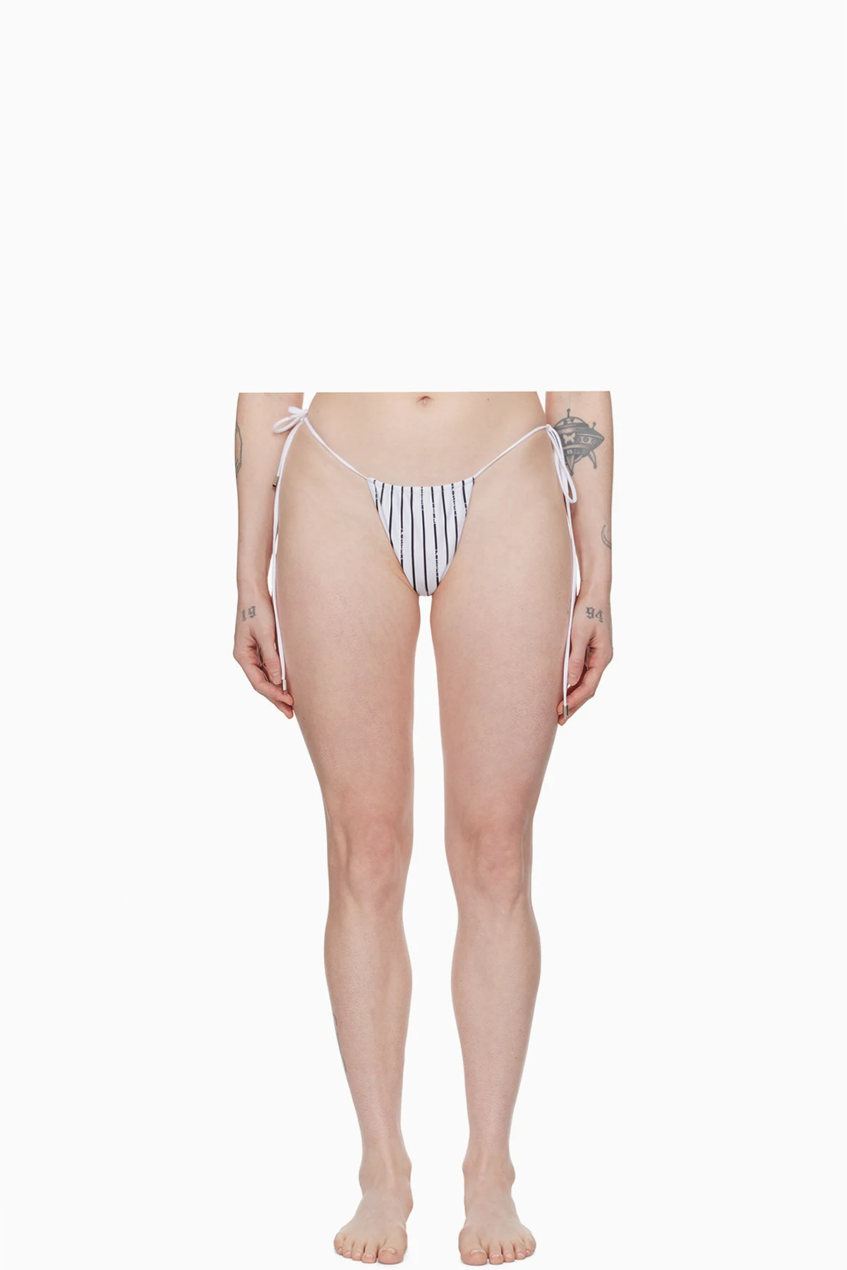 White & Black Woods Reversible Bikini Bottom