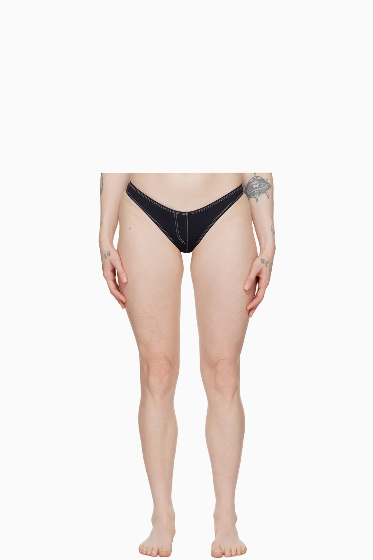 Black Victoria Bikini Bottom