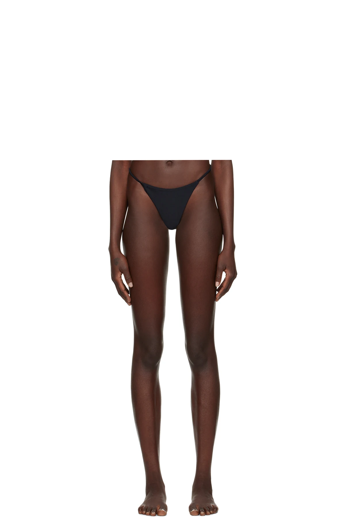 Black Tanga Bikini Bottoms