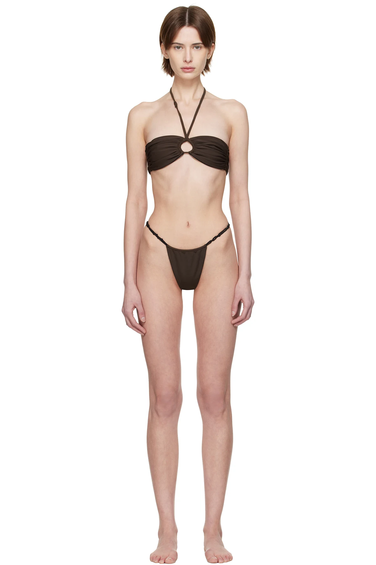 Brown V Knot & Avril Bikini
