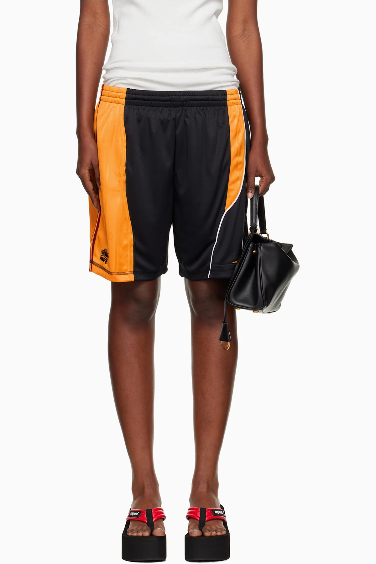 Black & Yellow Collage Football Shorts