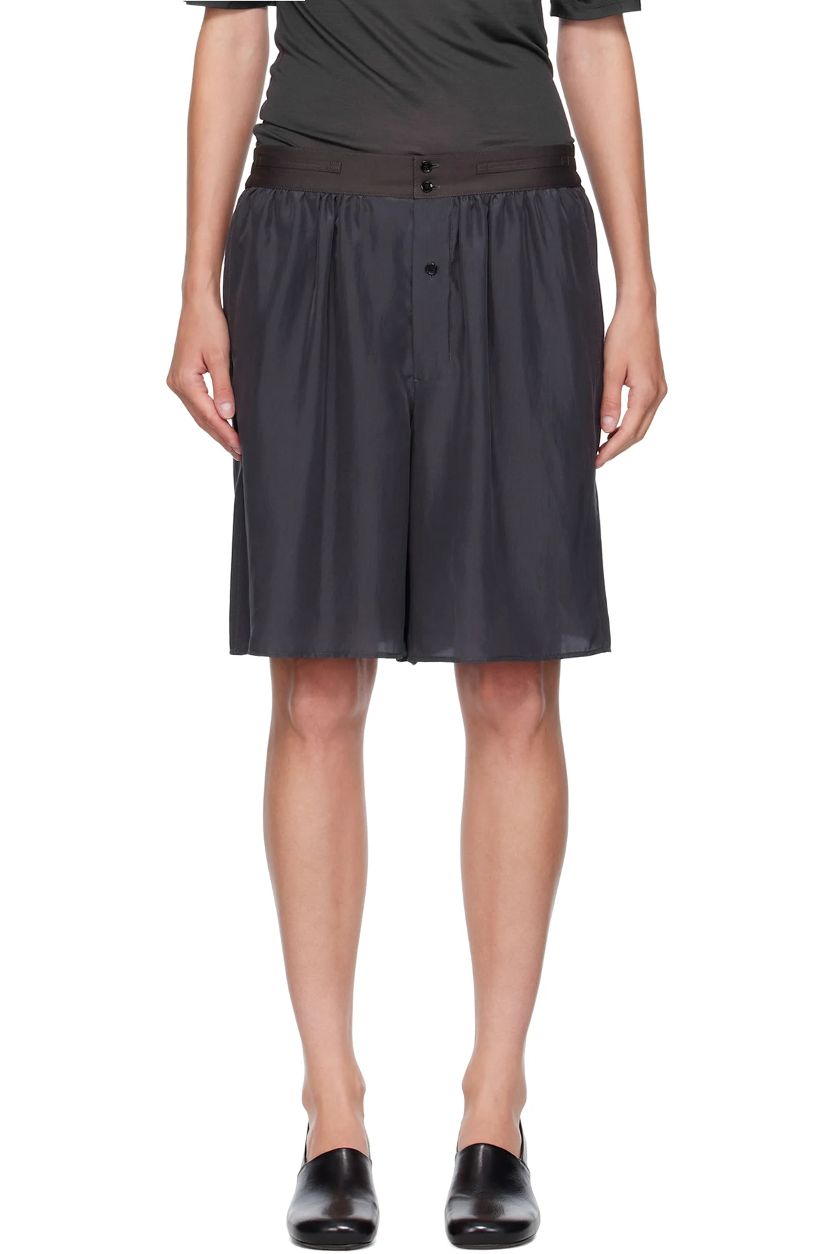 Gray Soft Shorts
