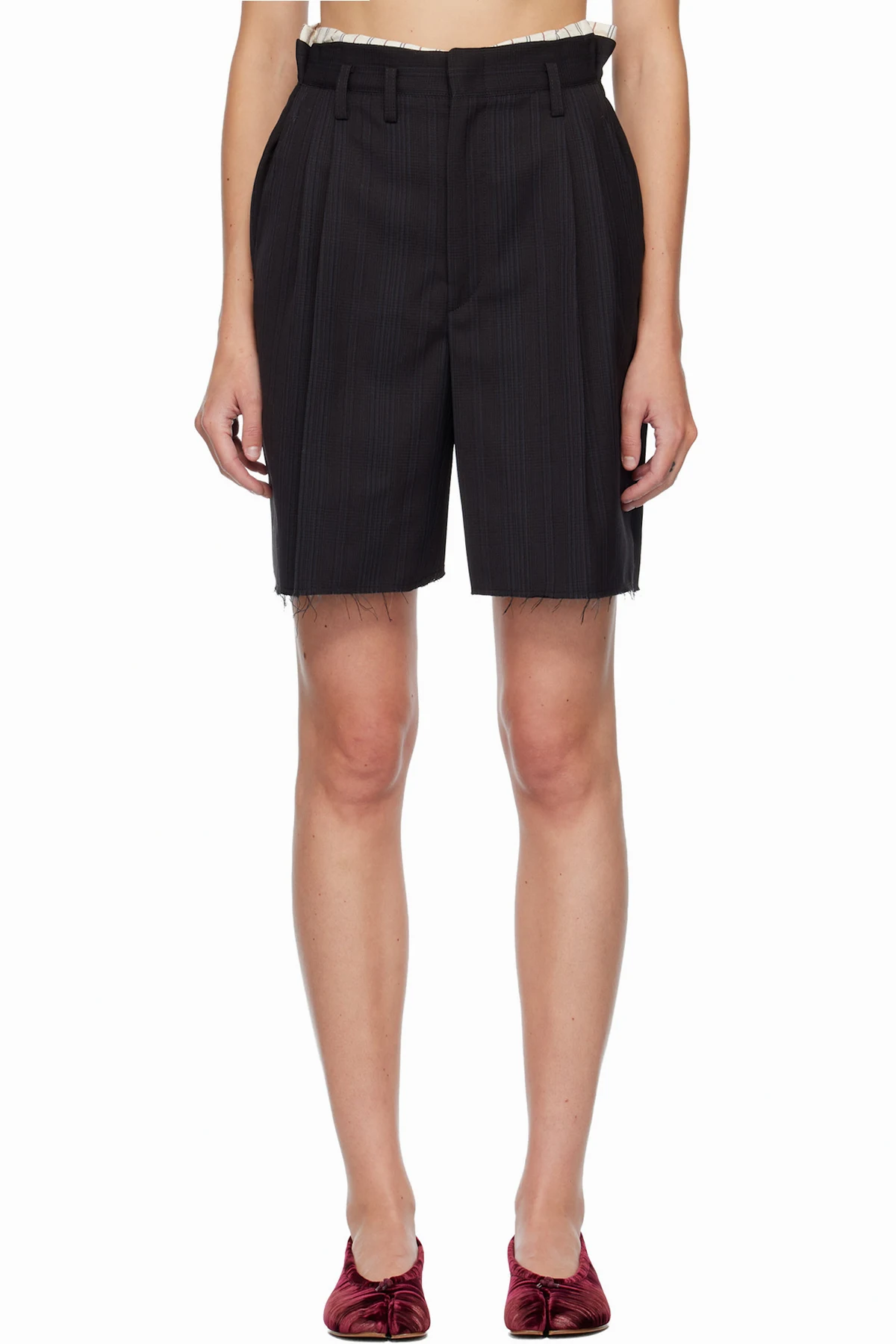 Black Tailored Shorts