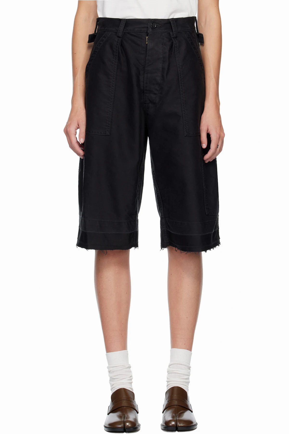 Black Utility Shorts