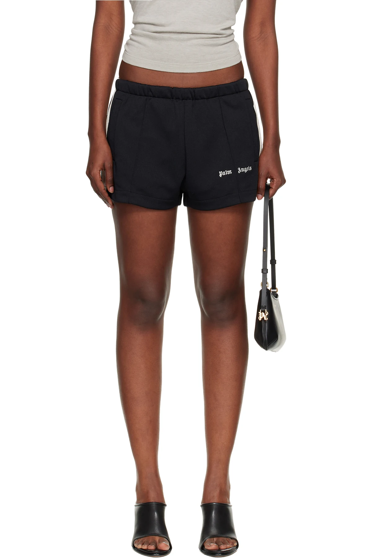 Black Classic Logo Track Shorts