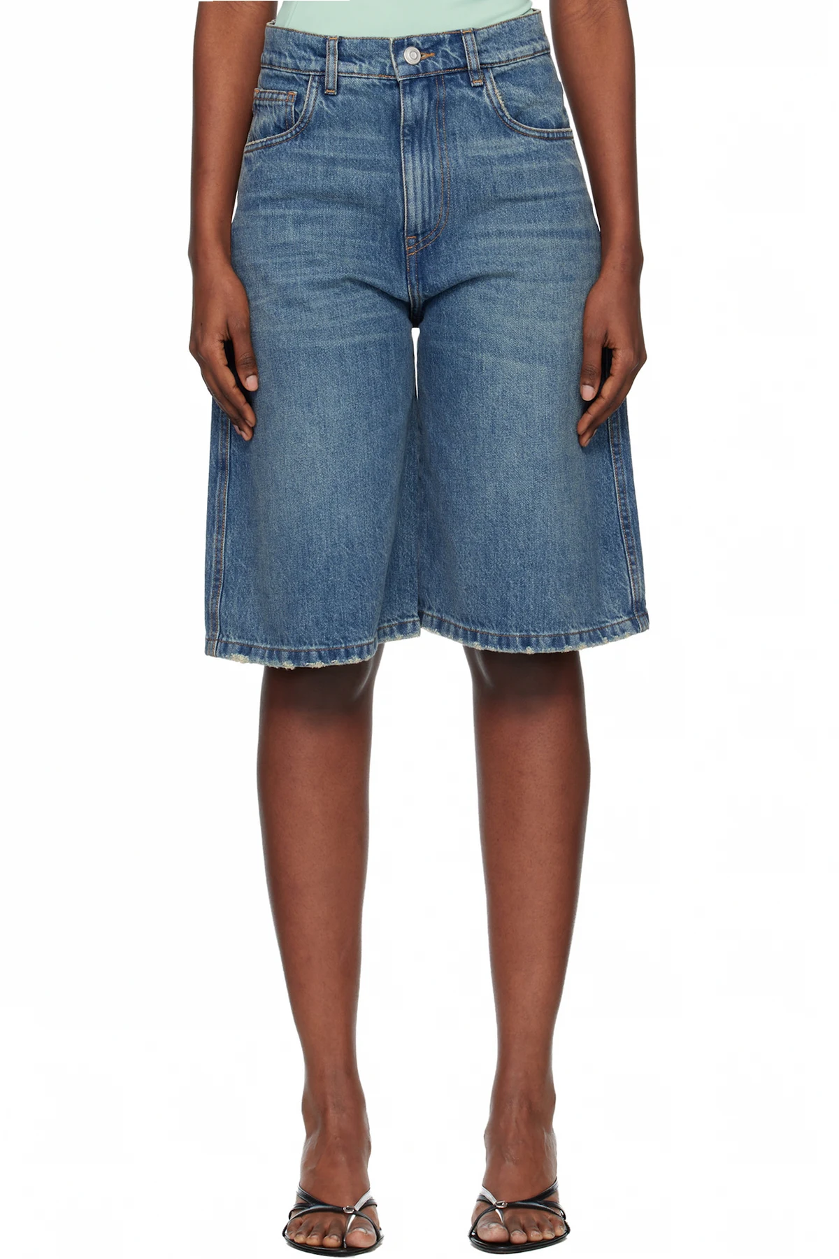 Blue Bermuda Denim Shorts