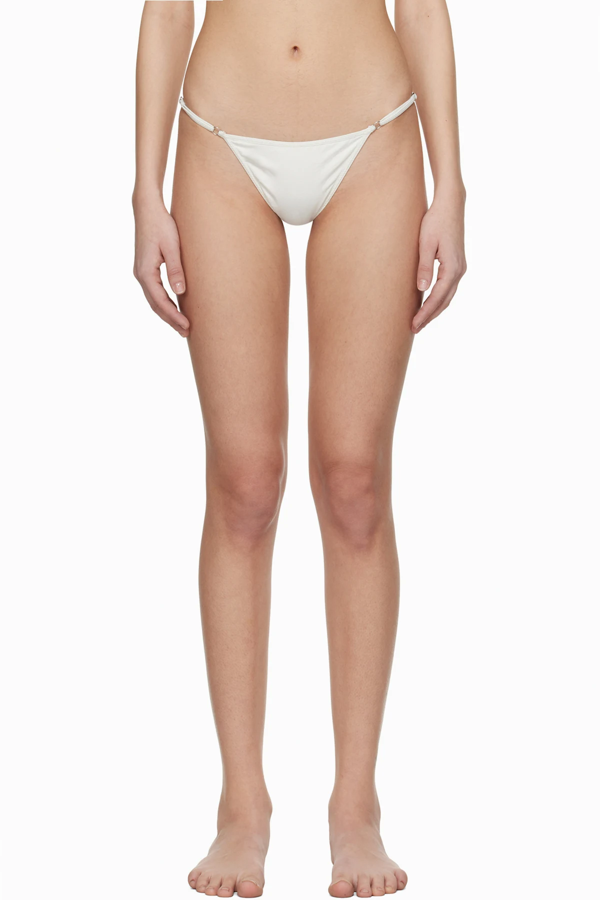 White Pipa Bikini Bottom