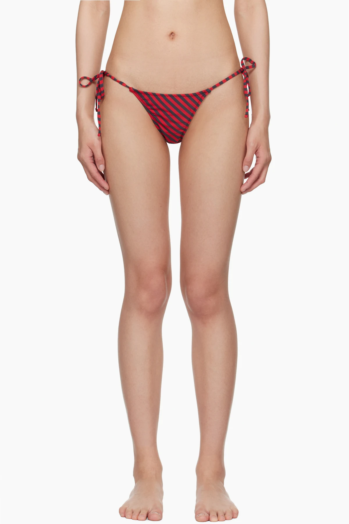 Red & Navy Kineta Bikini Bottom
