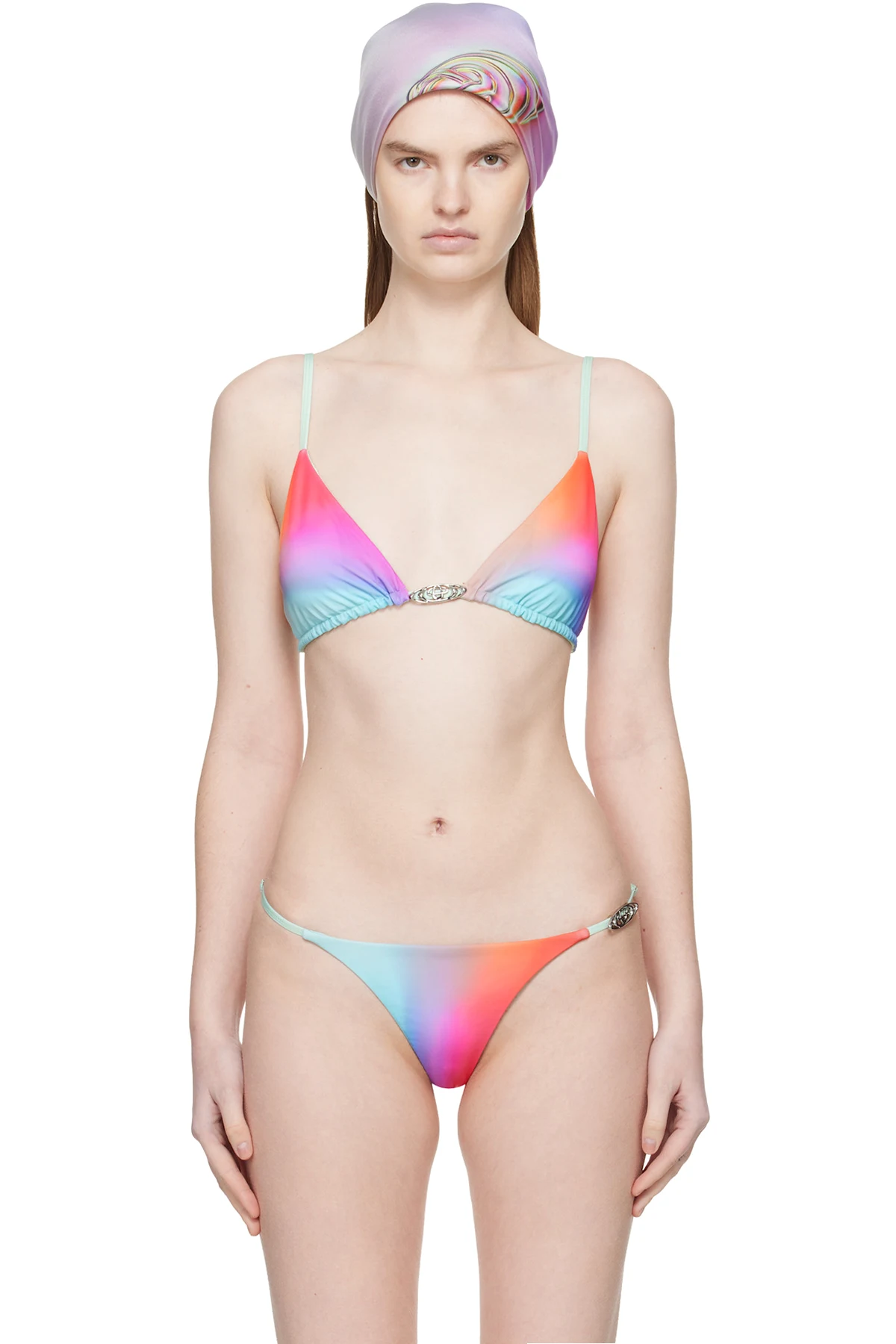 Multicolor Glass Gradient Bikini Top